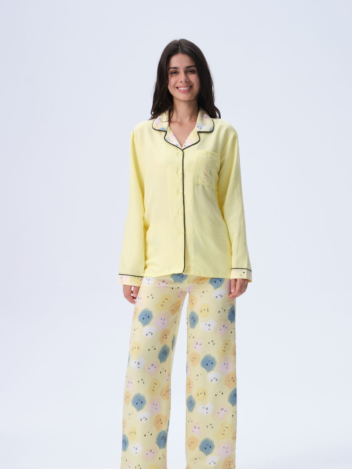 بيجامة نسائية - قطعتين (M-2XL)
