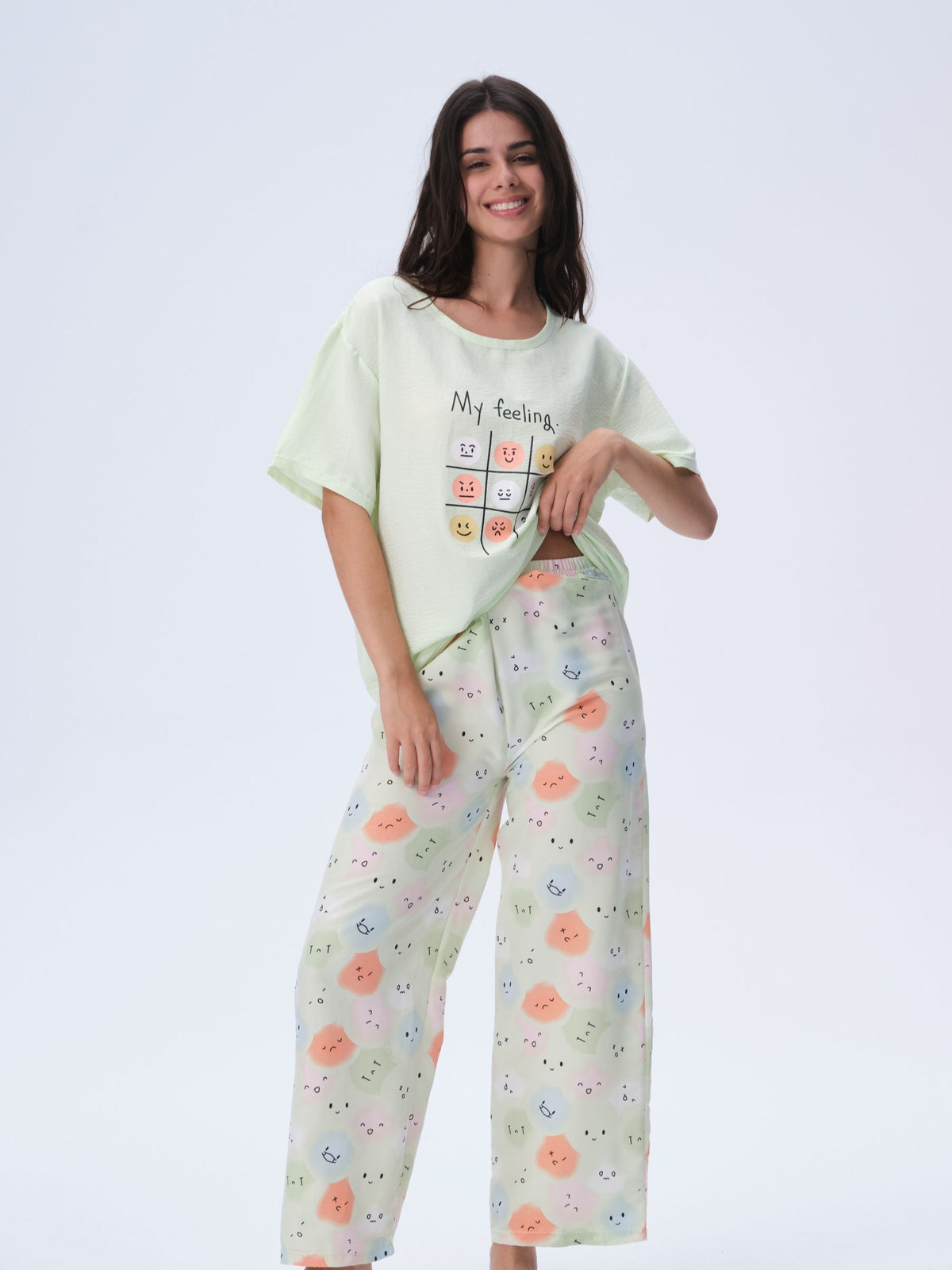 بيجامة نسائية - قطعتين (3XL-6XL)
