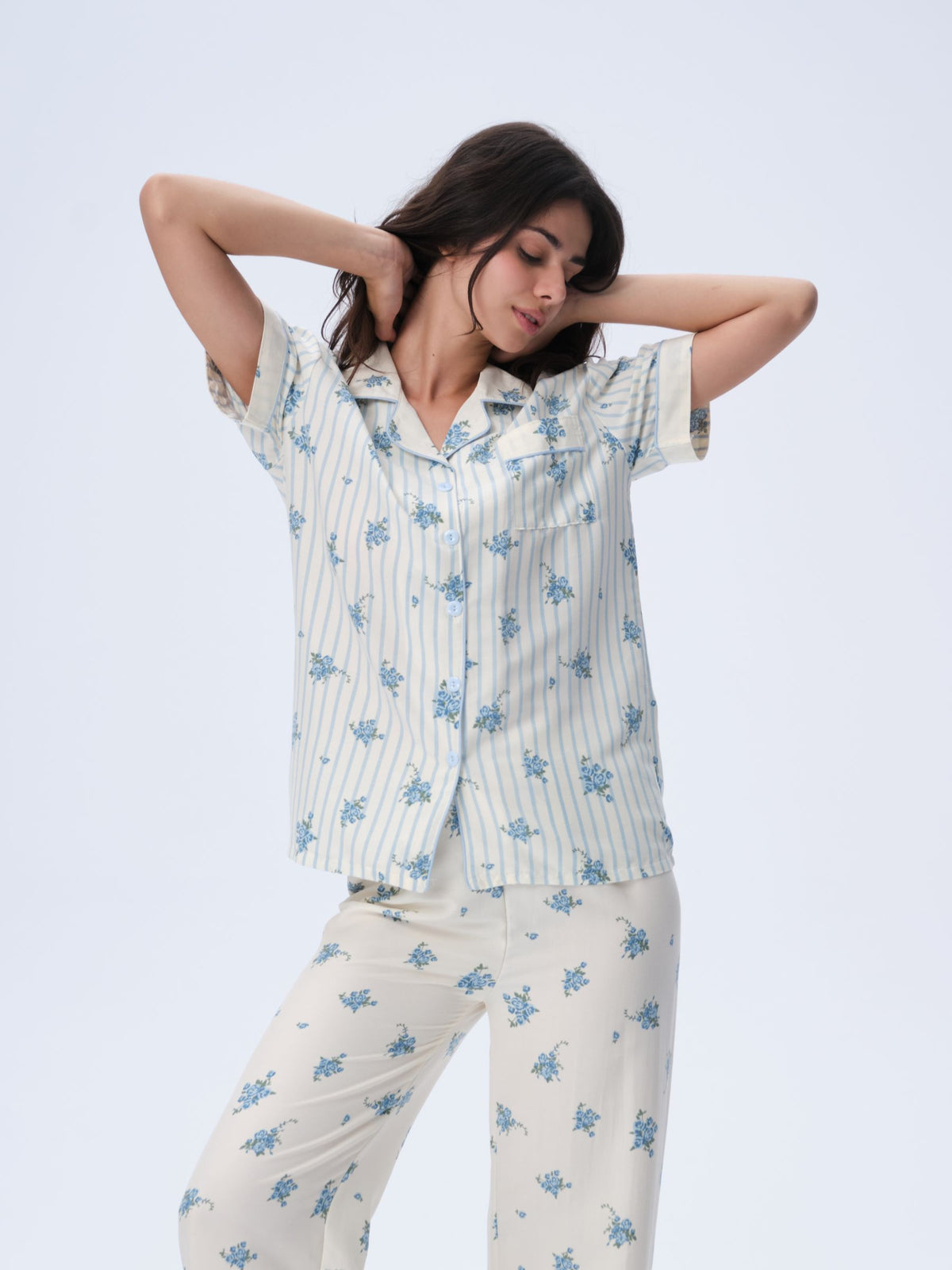 بيجامة نسائية - قطعتين (M-2XL)