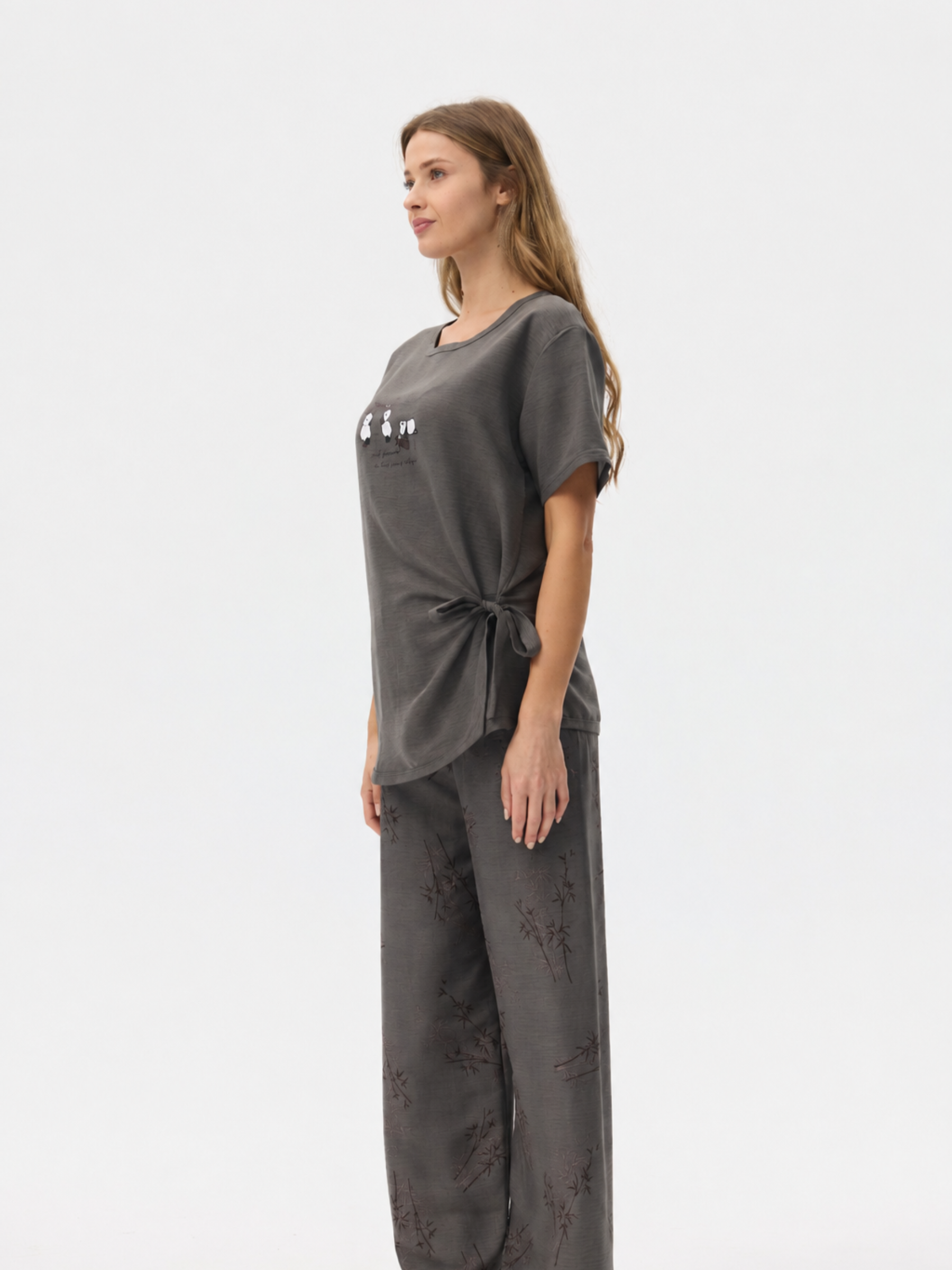 بيجامة نسائية - قطعتين (M-2XL)