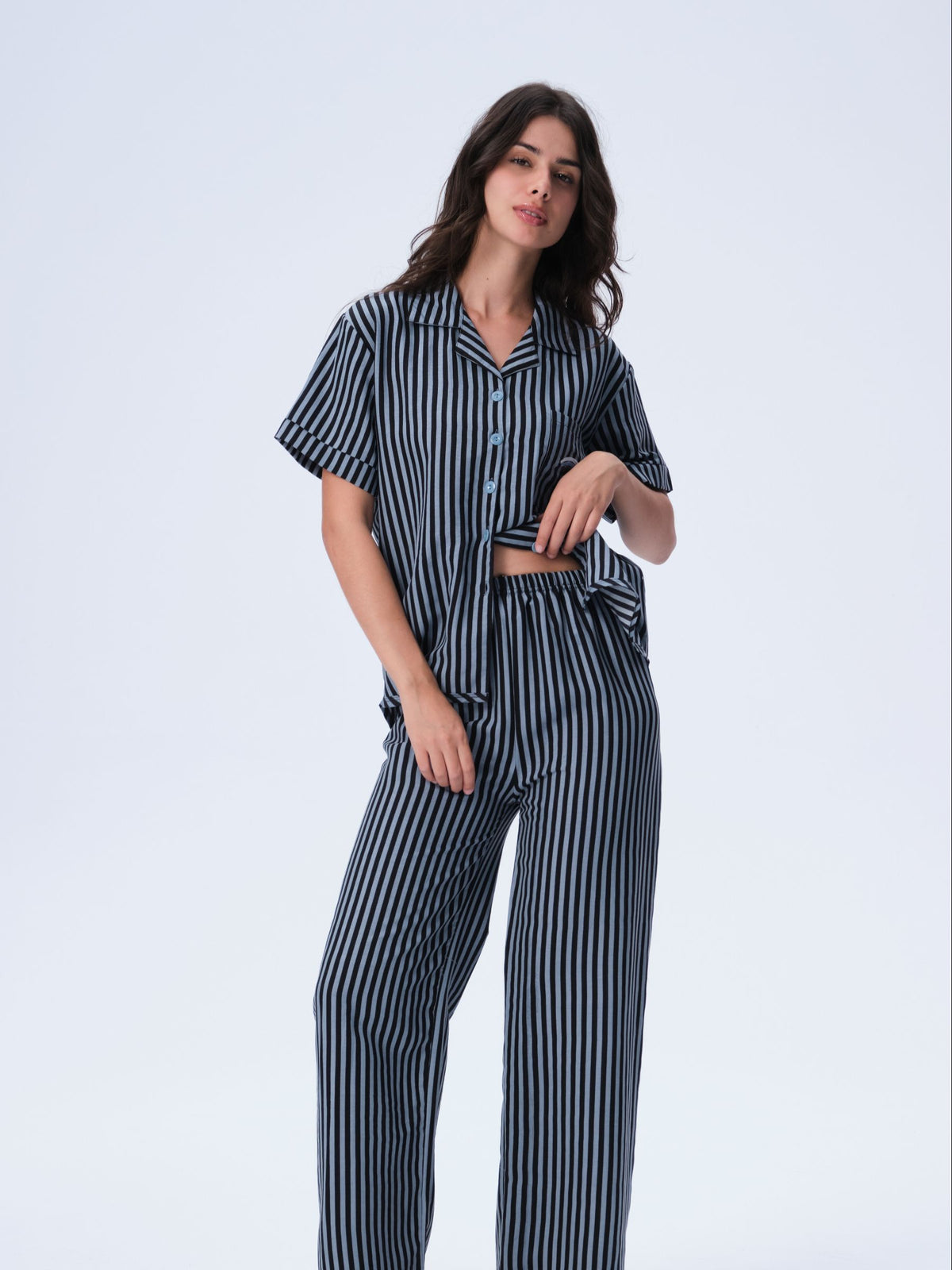 بيجامة نسائية - قطعتين (3XL-6XL)