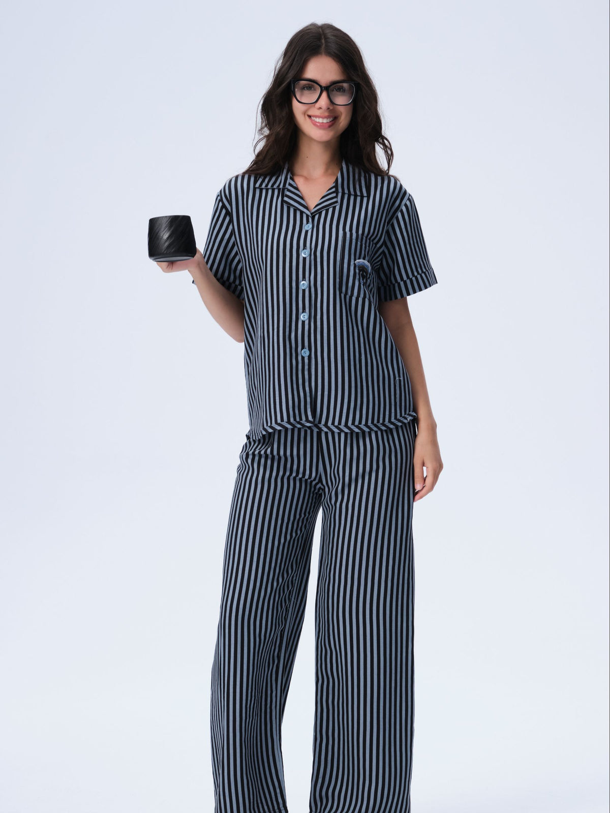 بيجامة نسائية - قطعتين (3XL-6XL)