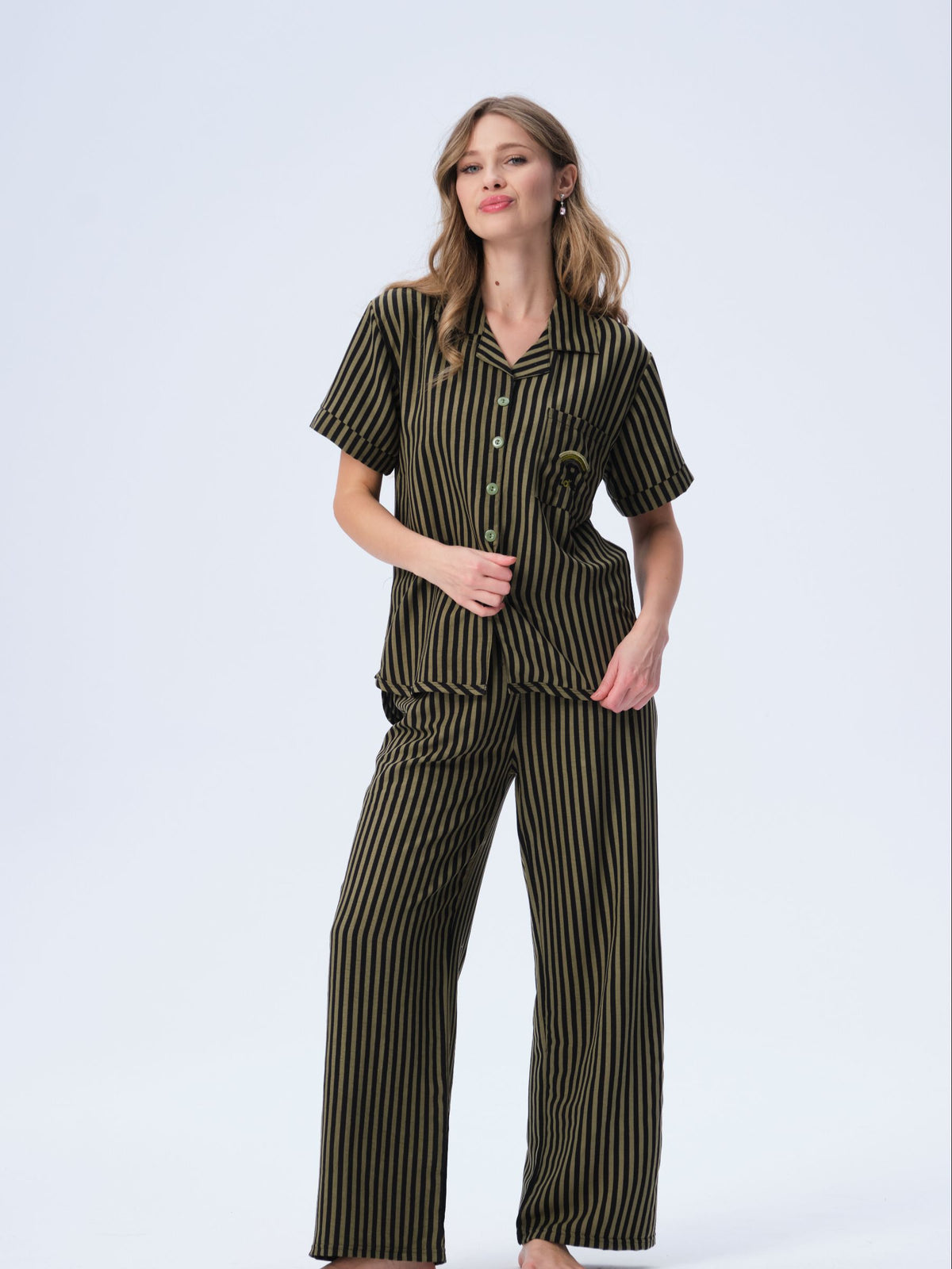 بيجامة نسائية - قطعتين (3XL-6XL)