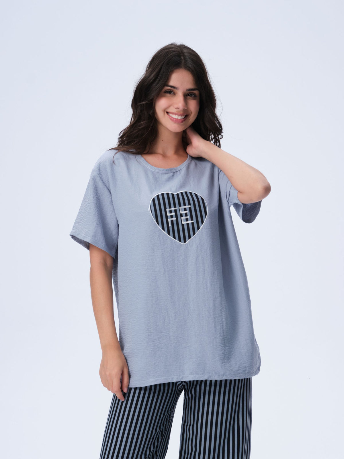 بيجامة نسائية - قطعتين (M-2XL)