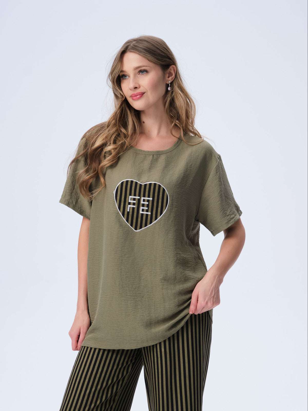 بيجامة نسائية - قطعتين (3XL-6XL)