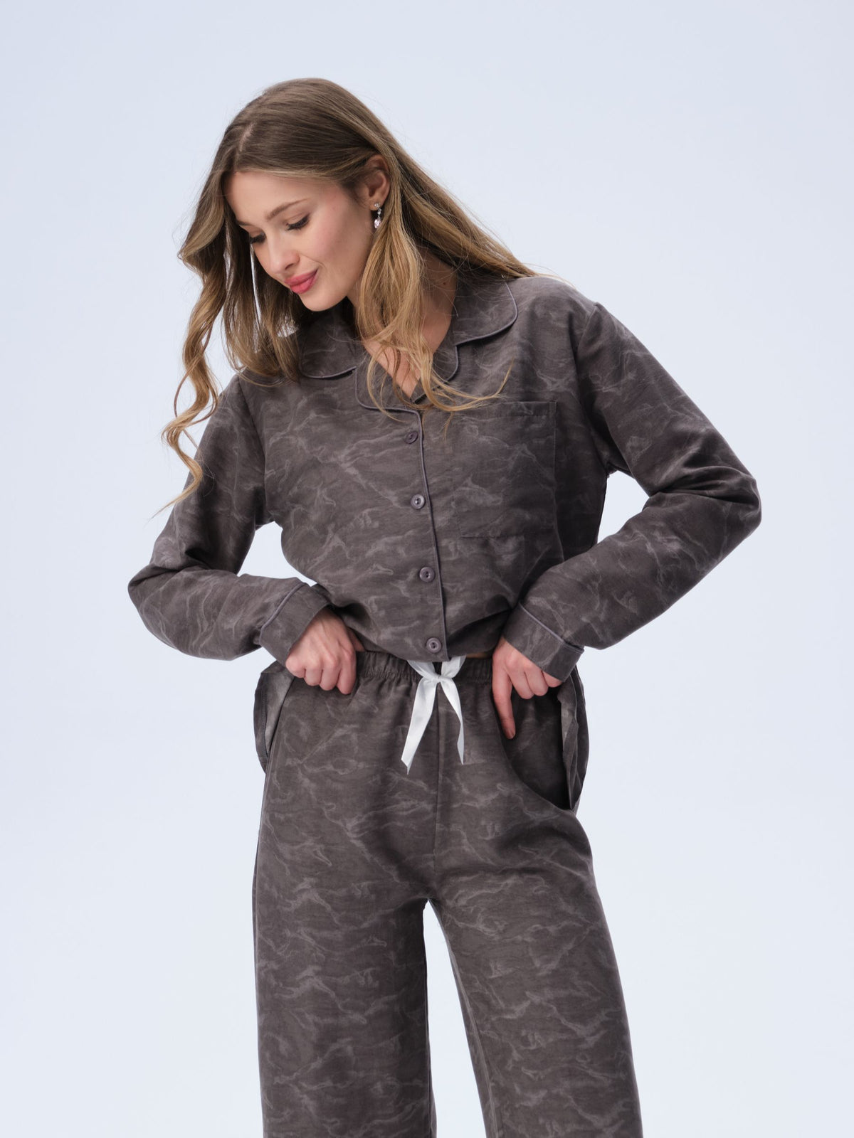 بيجامة نسائية - قطعتين (M-2XL)
