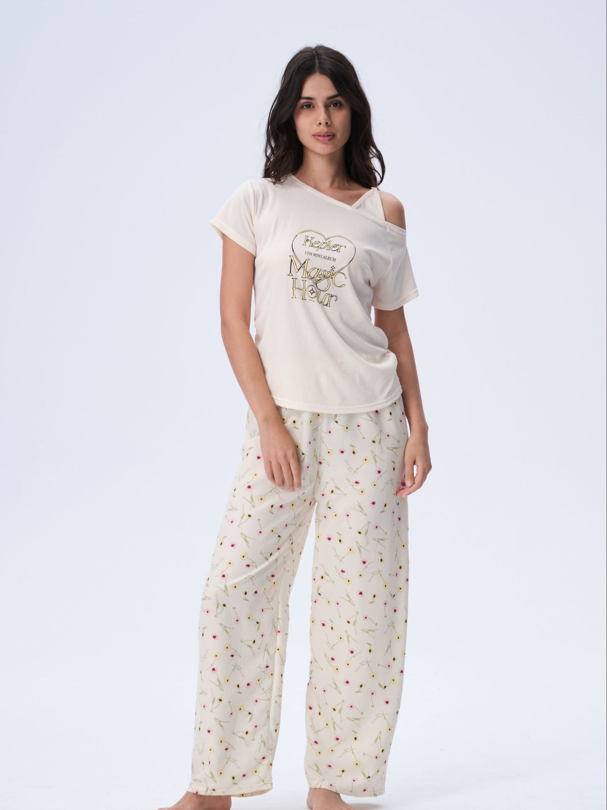 بيجامة نسائية - قطعتين (M-2XL)