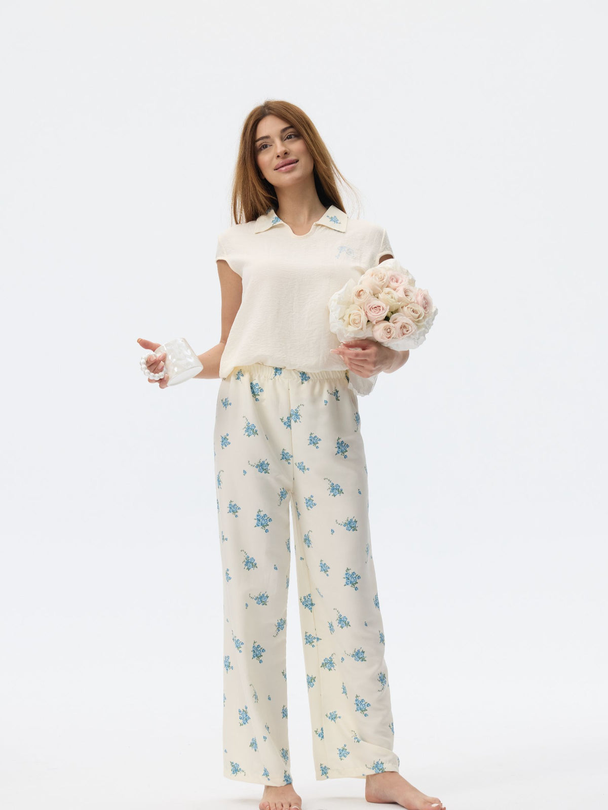 بيجامة نسائية - قطعتين (3XL-6XL)