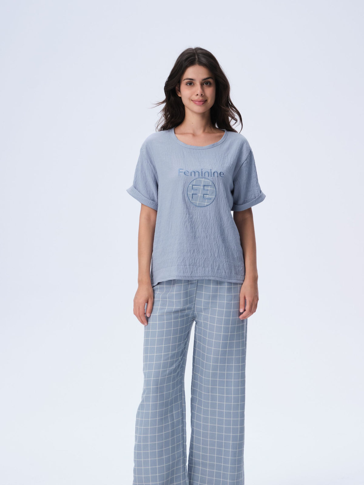 بيجامة نسائية - قطعتين (M-2XL)