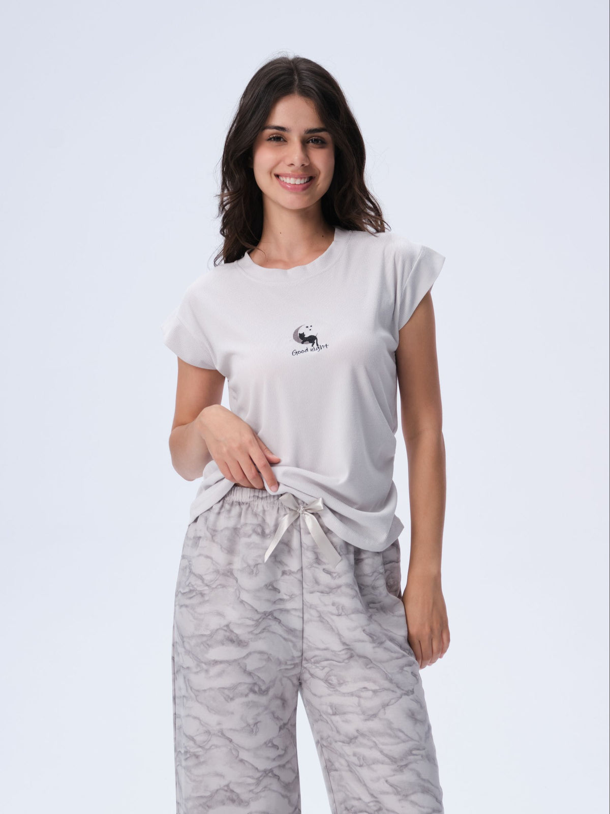 بيجامة نسائية - قطعتين (M-2XL)