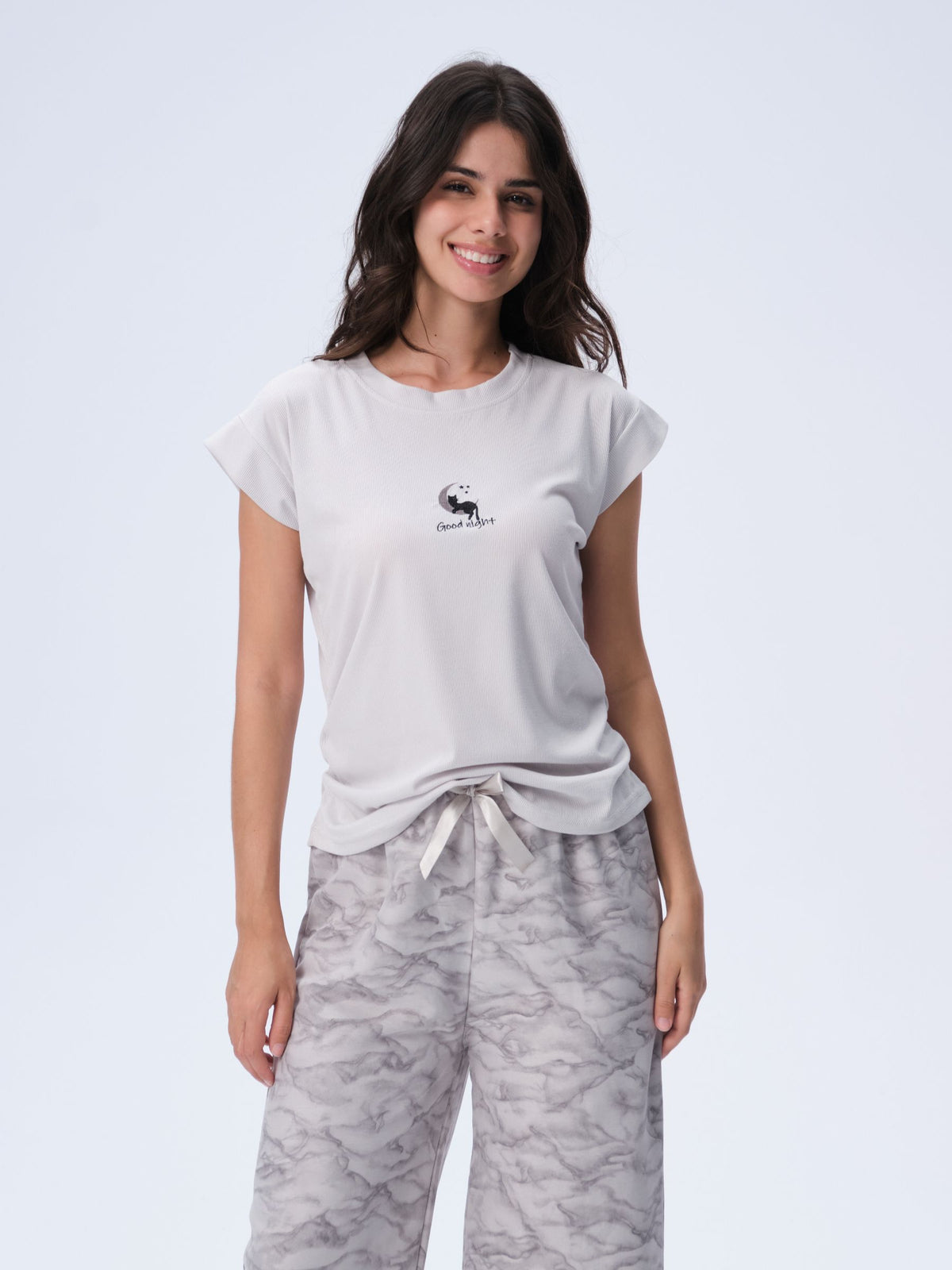 بيجامة نسائية - قطعتين (M-2XL)
