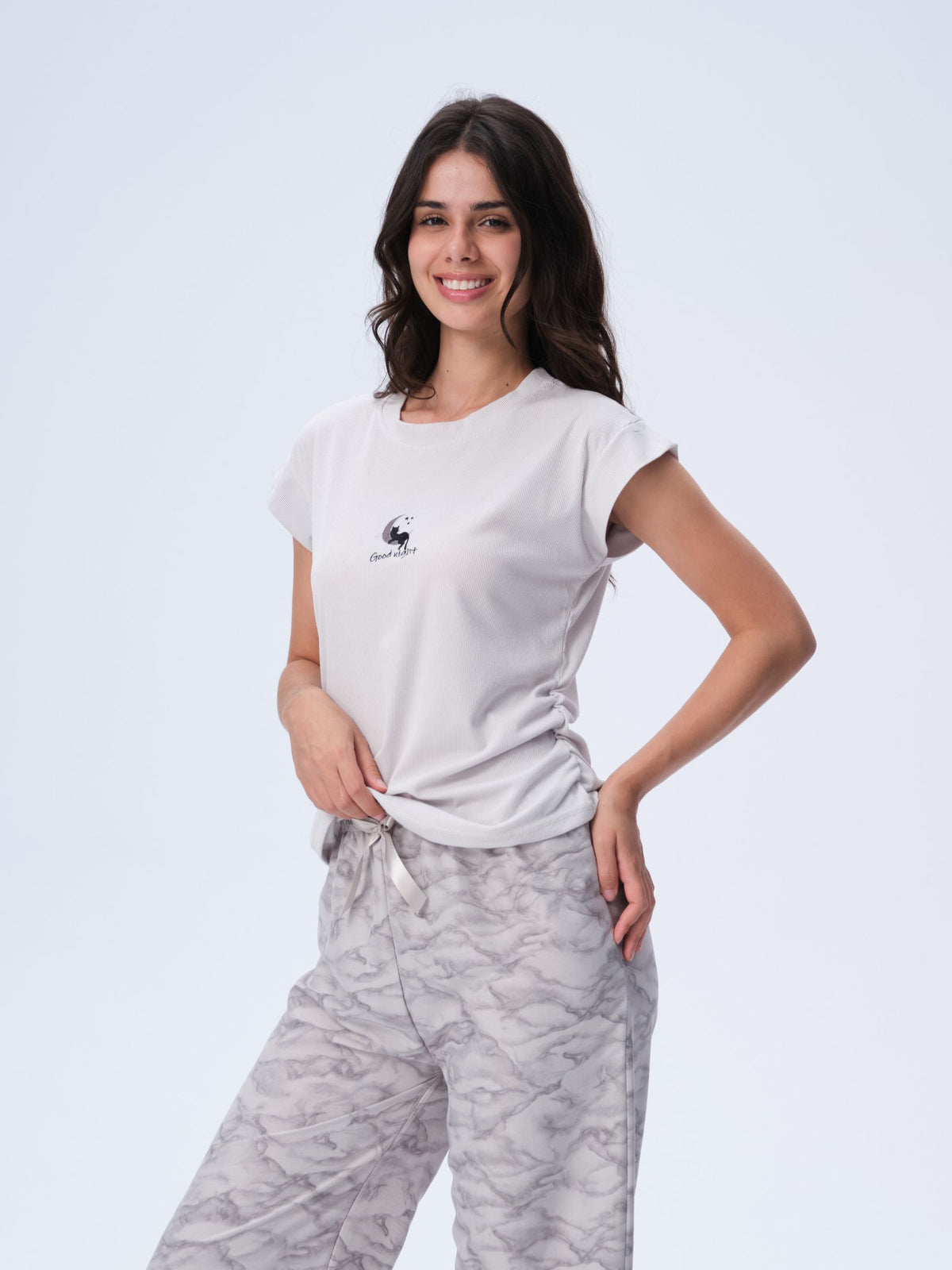 بيجامة نسائية - قطعتين (M-2XL)