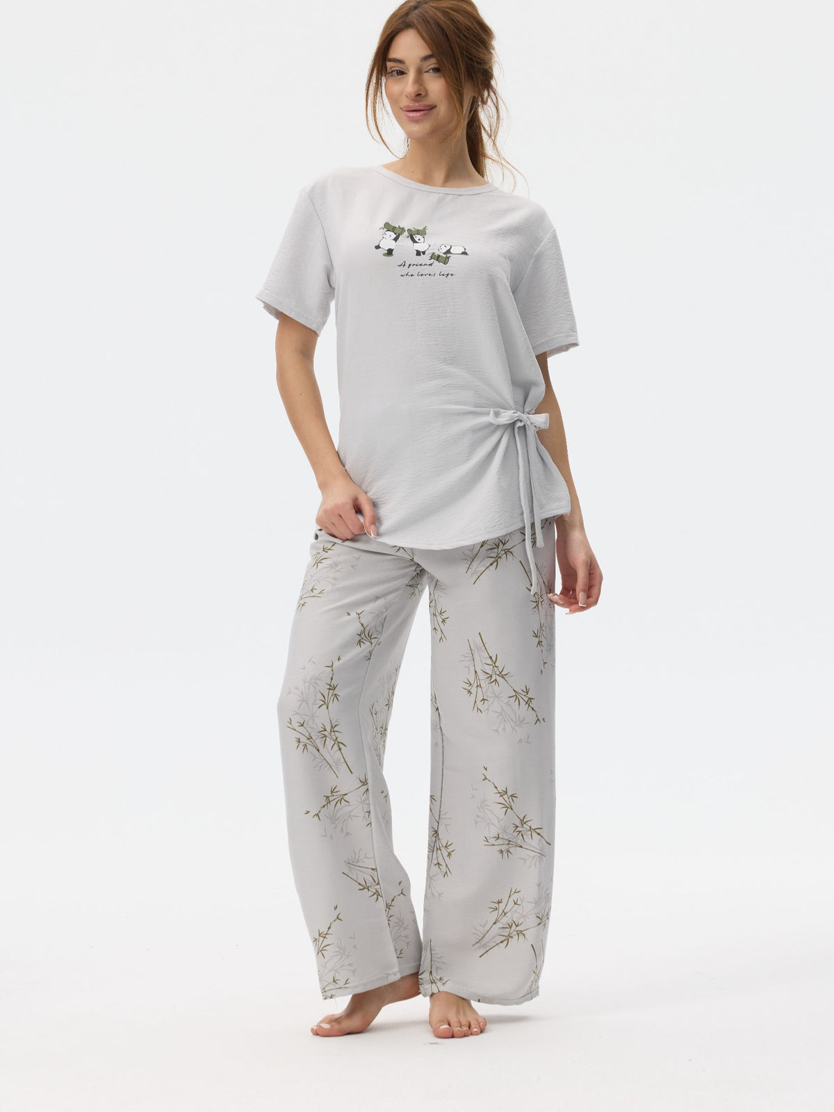 بيجامة نسائية - قطعتين (M-2XL)