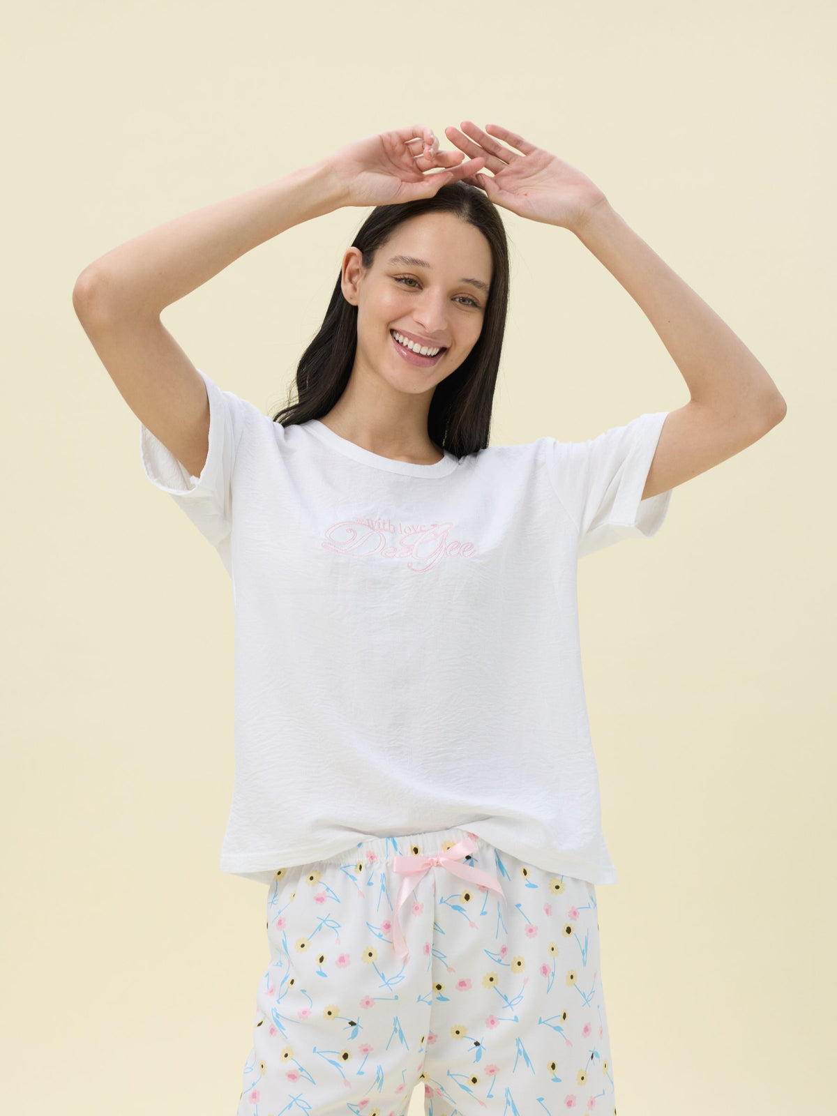 بيجامة نسائية - قطعتين (M-2XL)