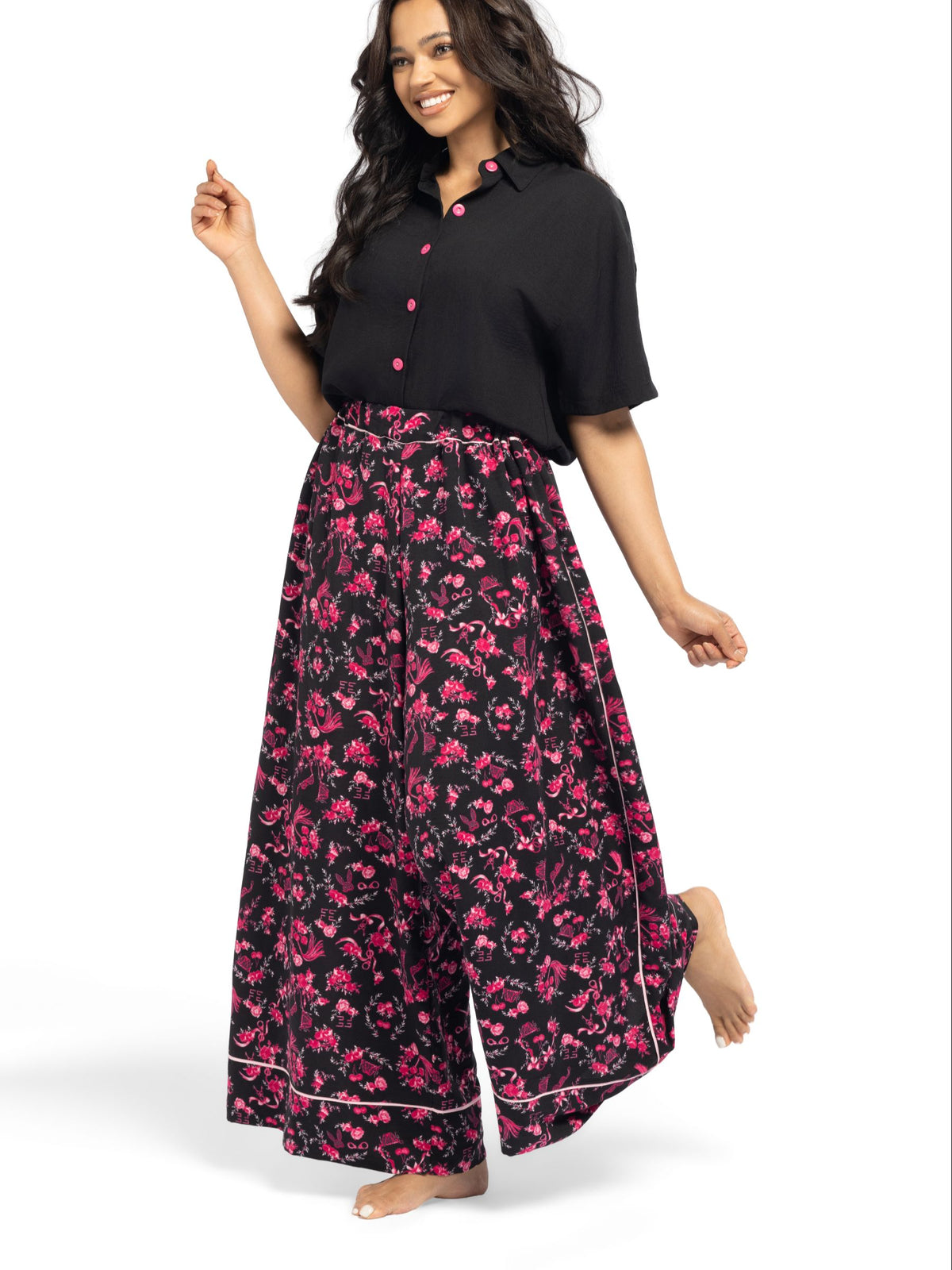 بيجامة نسائية - قطعتين (M-2XL)