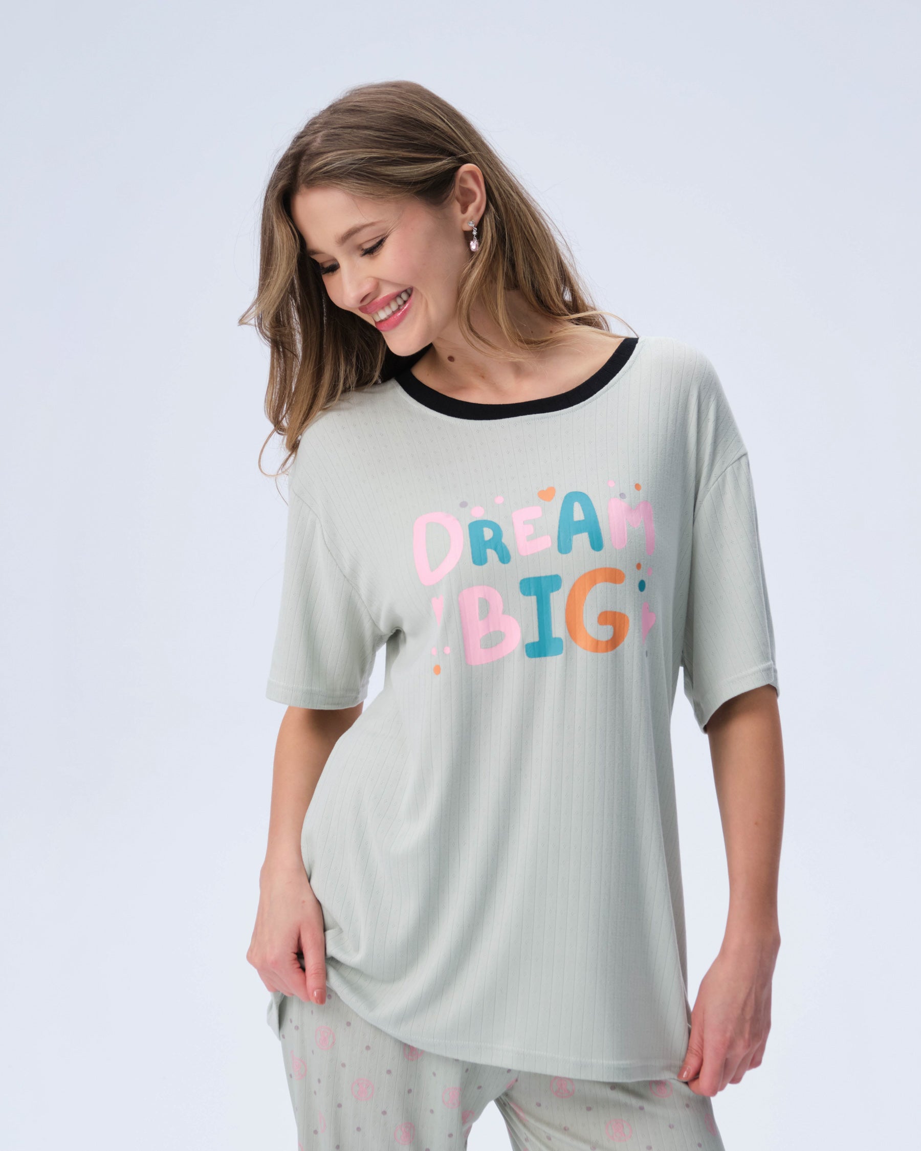 بيجامة نسائية - قطعتين (3XL-6XL)