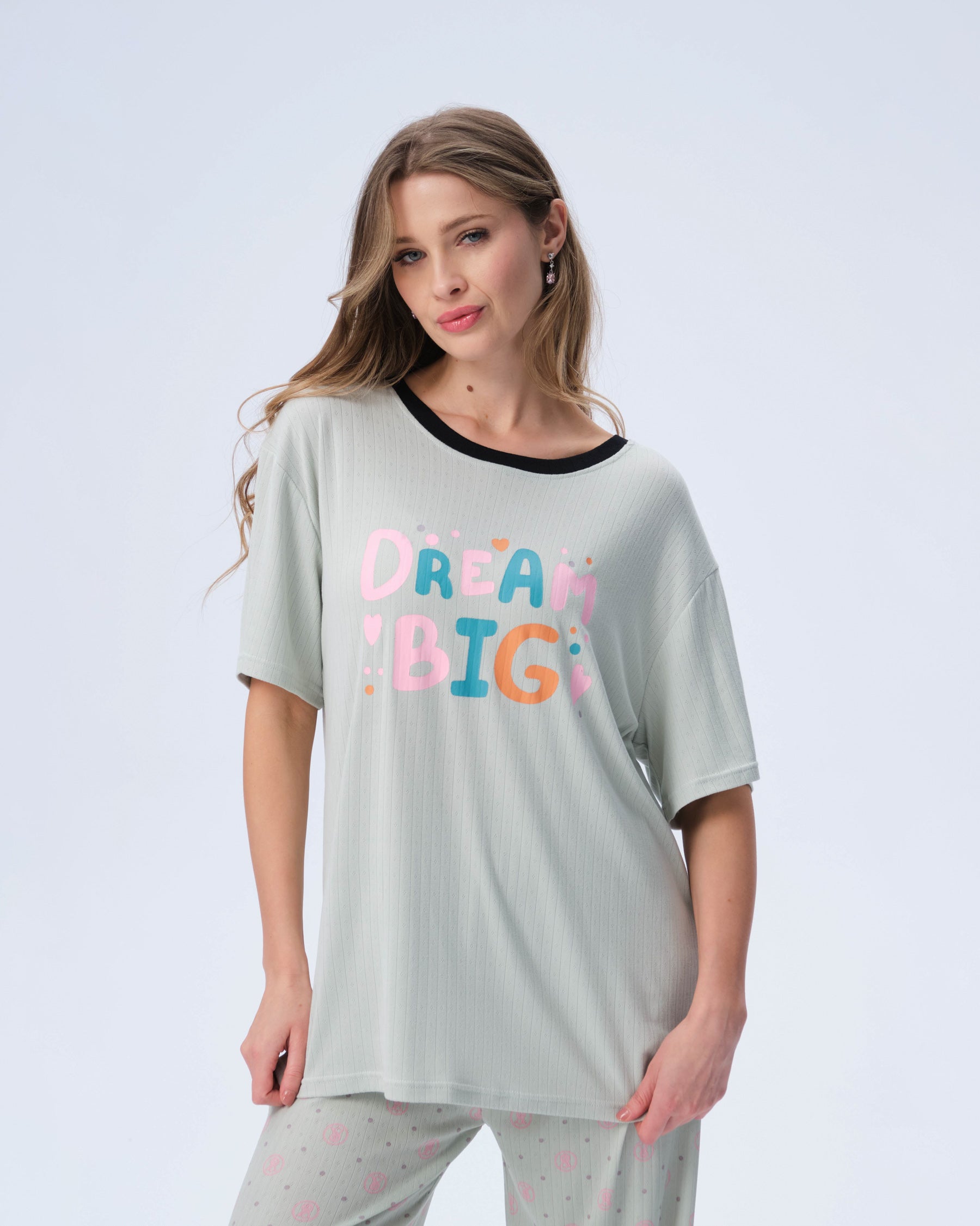 بيجامة نسائية - قطعتين (3XL-6XL)