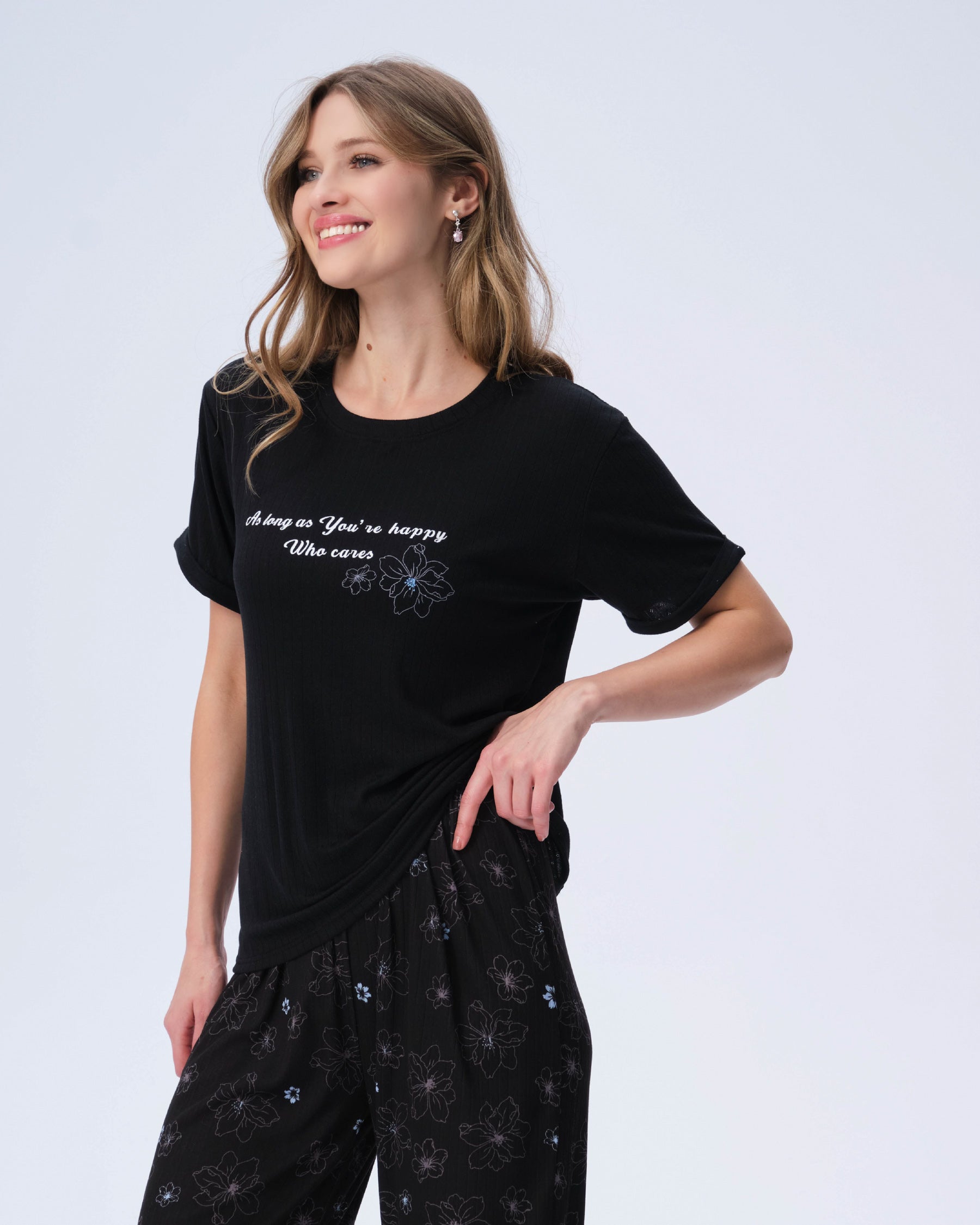 بيجامة نسائية - قطعتين (M-2XL)