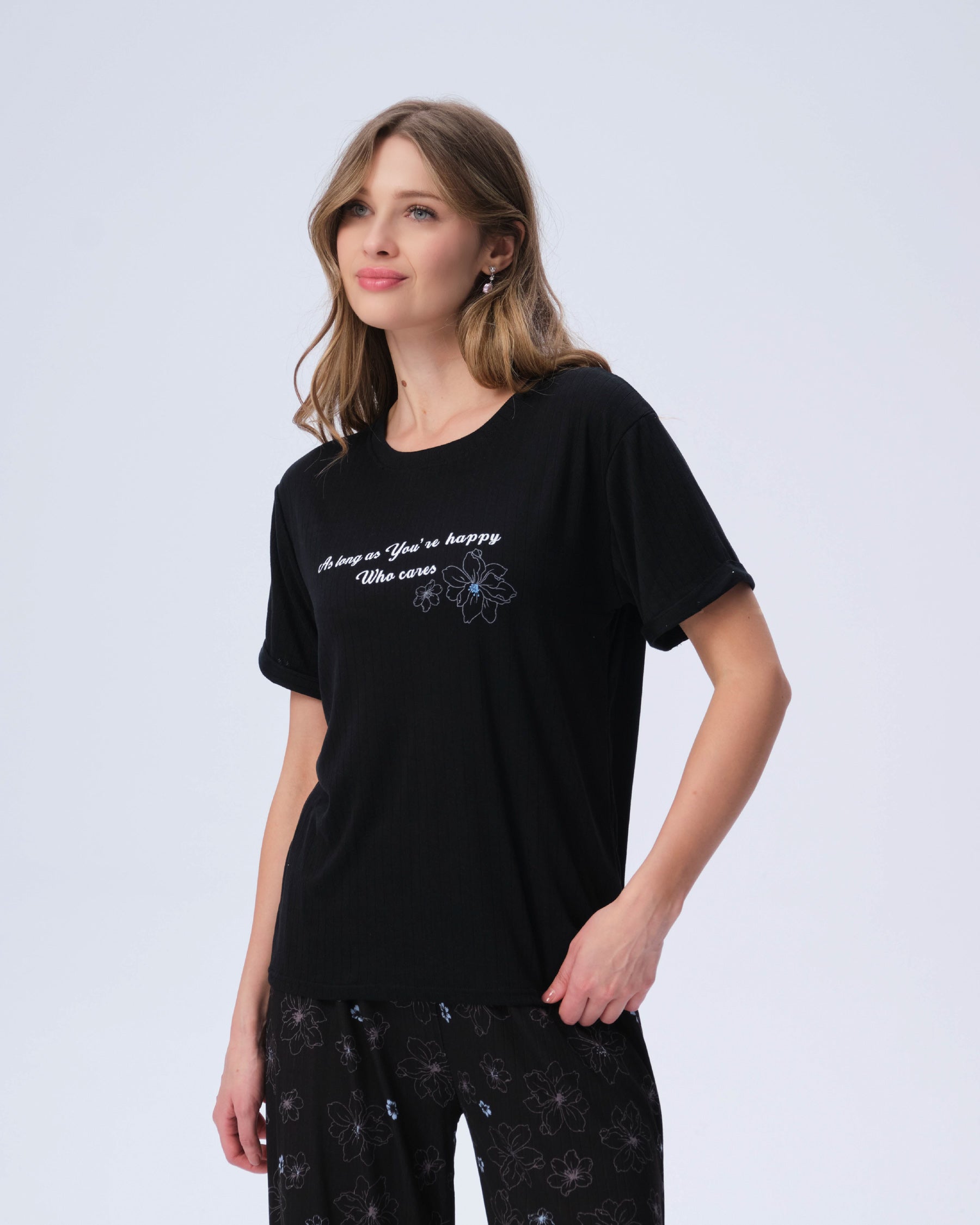 بيجامة نسائية - قطعتين (M-2XL)