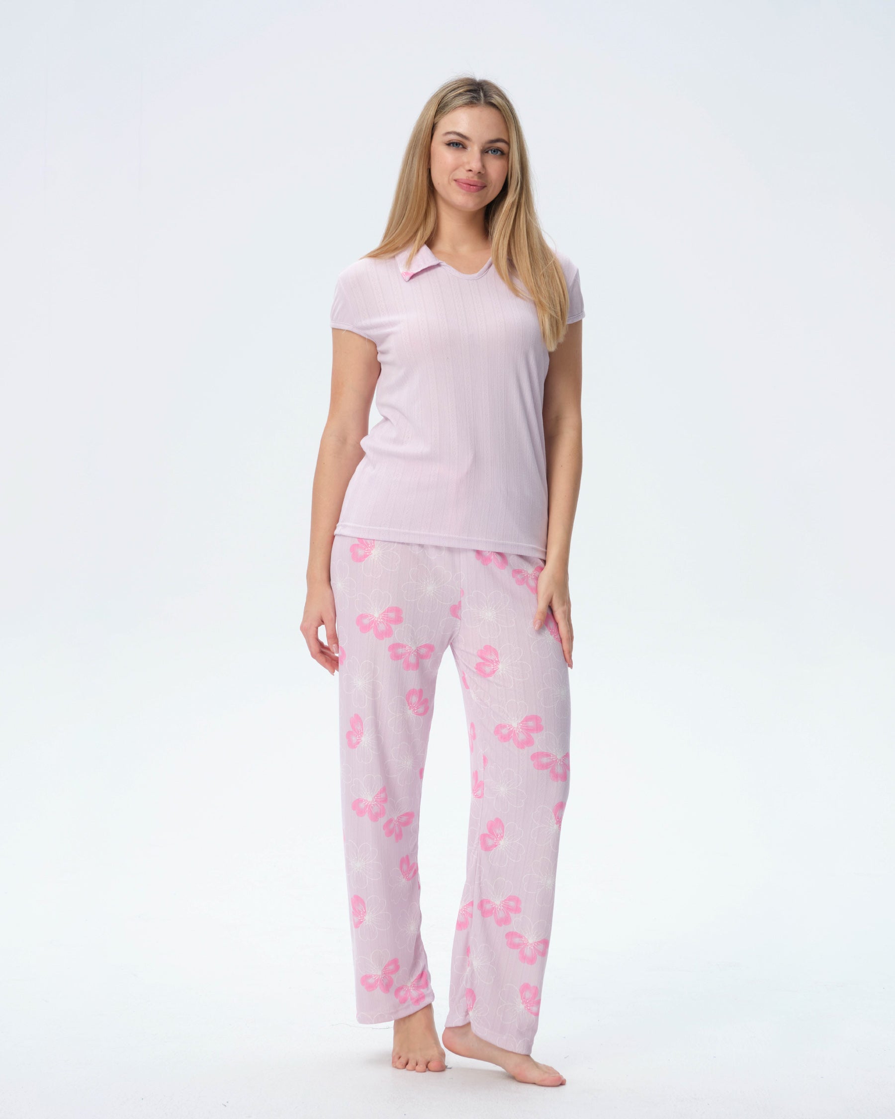 بيجامة نسائية - قطعتين (M-2XL)