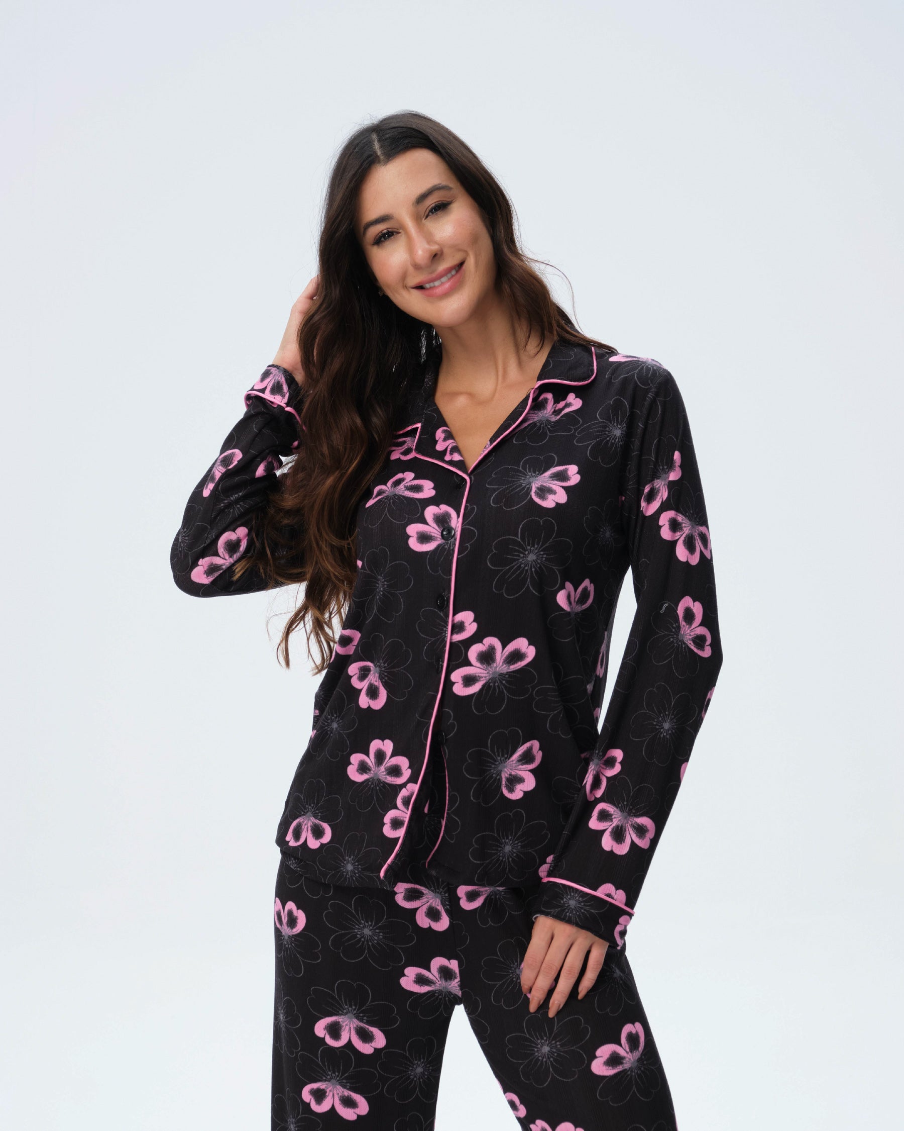 بيجامة نسائية - قطعتين (M-2XL)