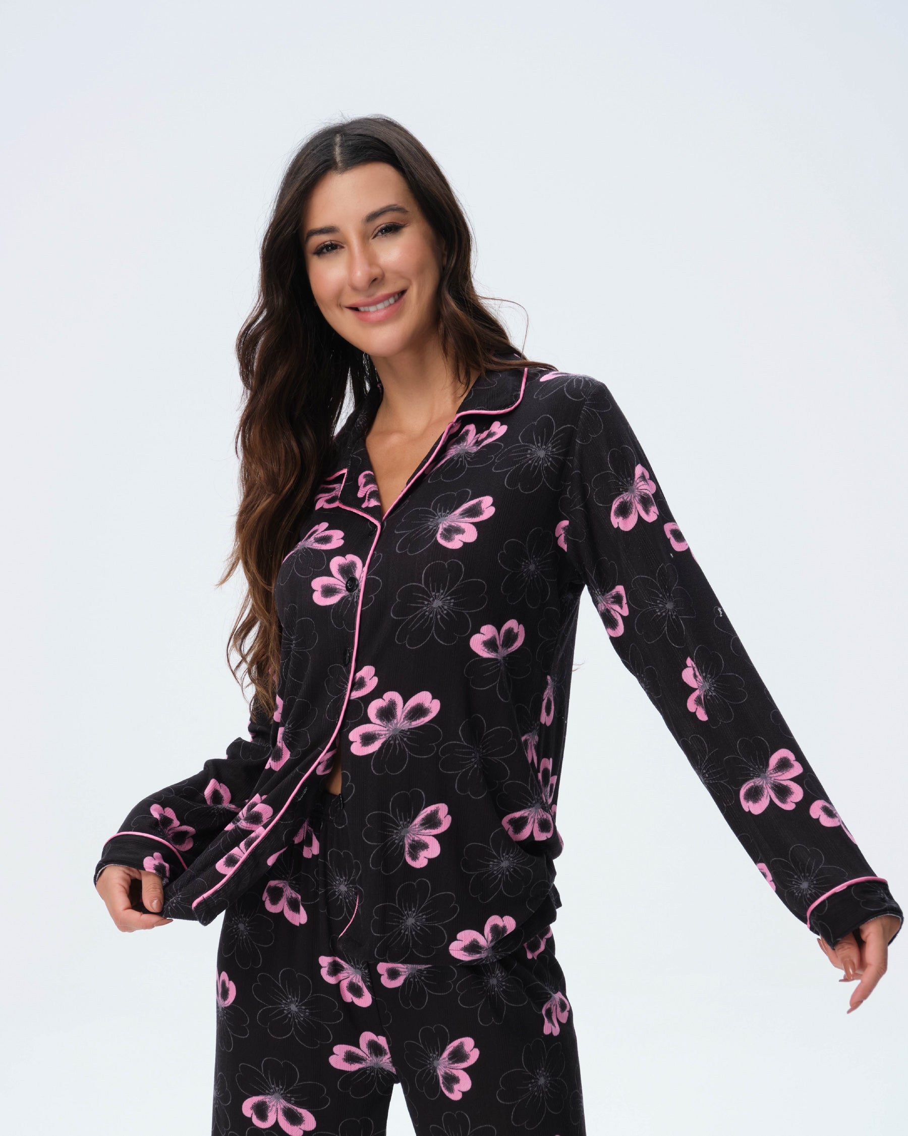 بيجامة نسائية - قطعتين (M-2XL)