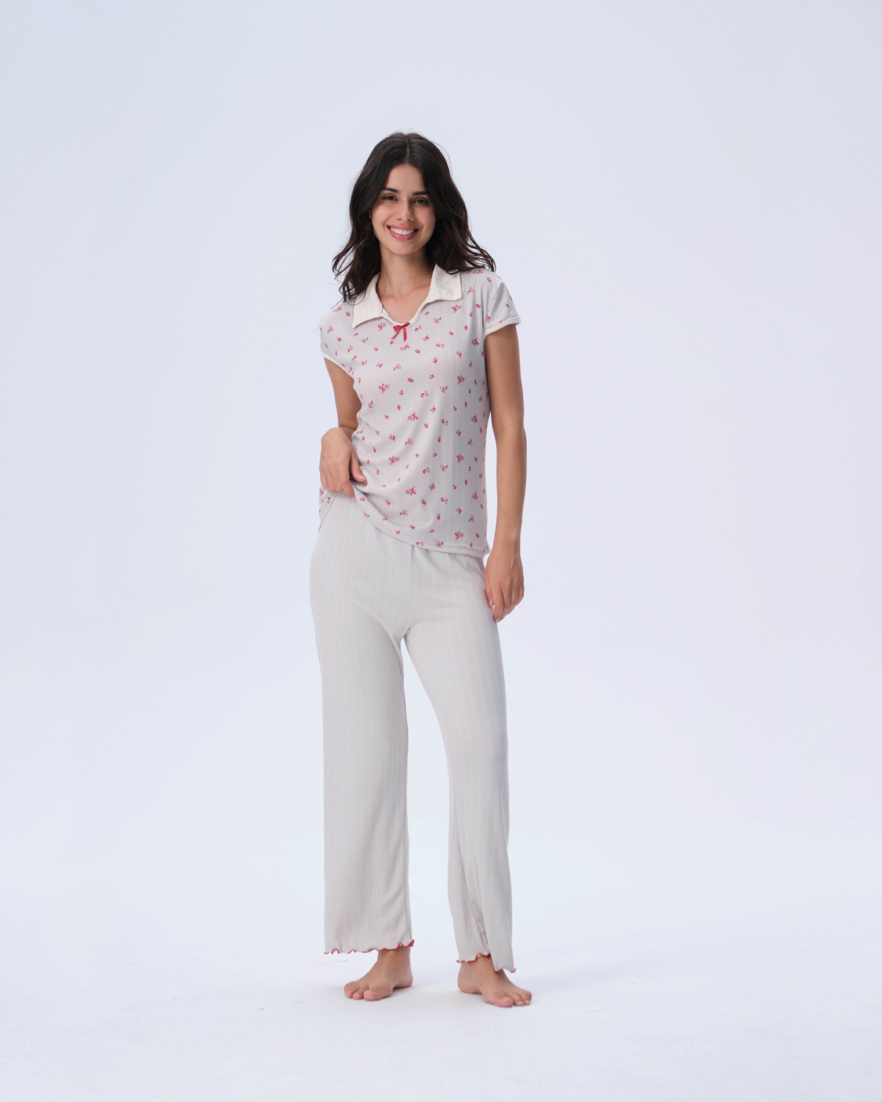 بيجامة نسائية - قطعتين (M-2XL)