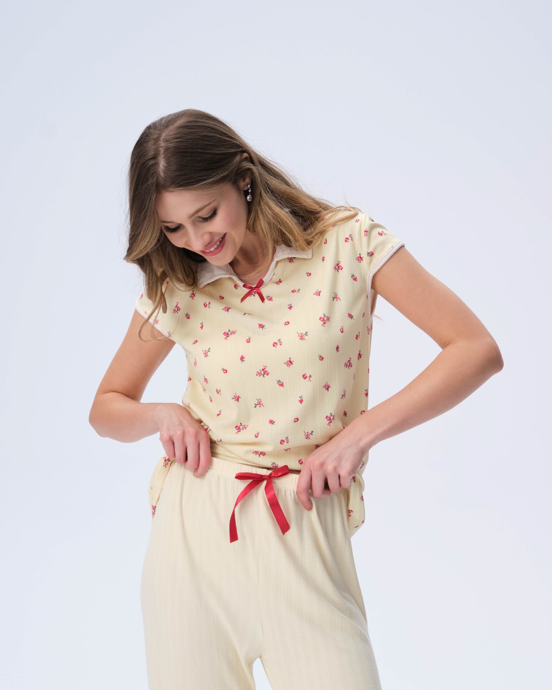 بيجامة نسائية - قطعتين (M-2XL)
