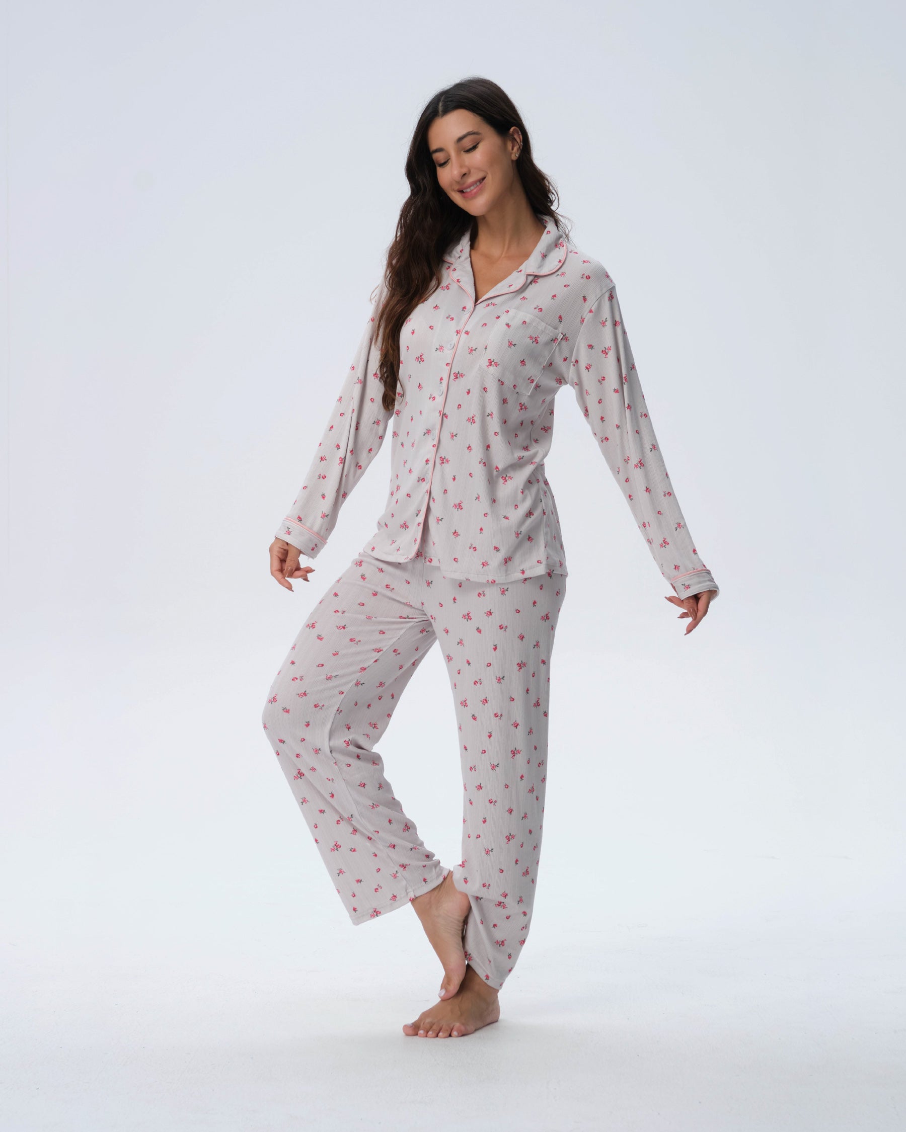 بيجامة نسائية - قطعتين (M-2XL)