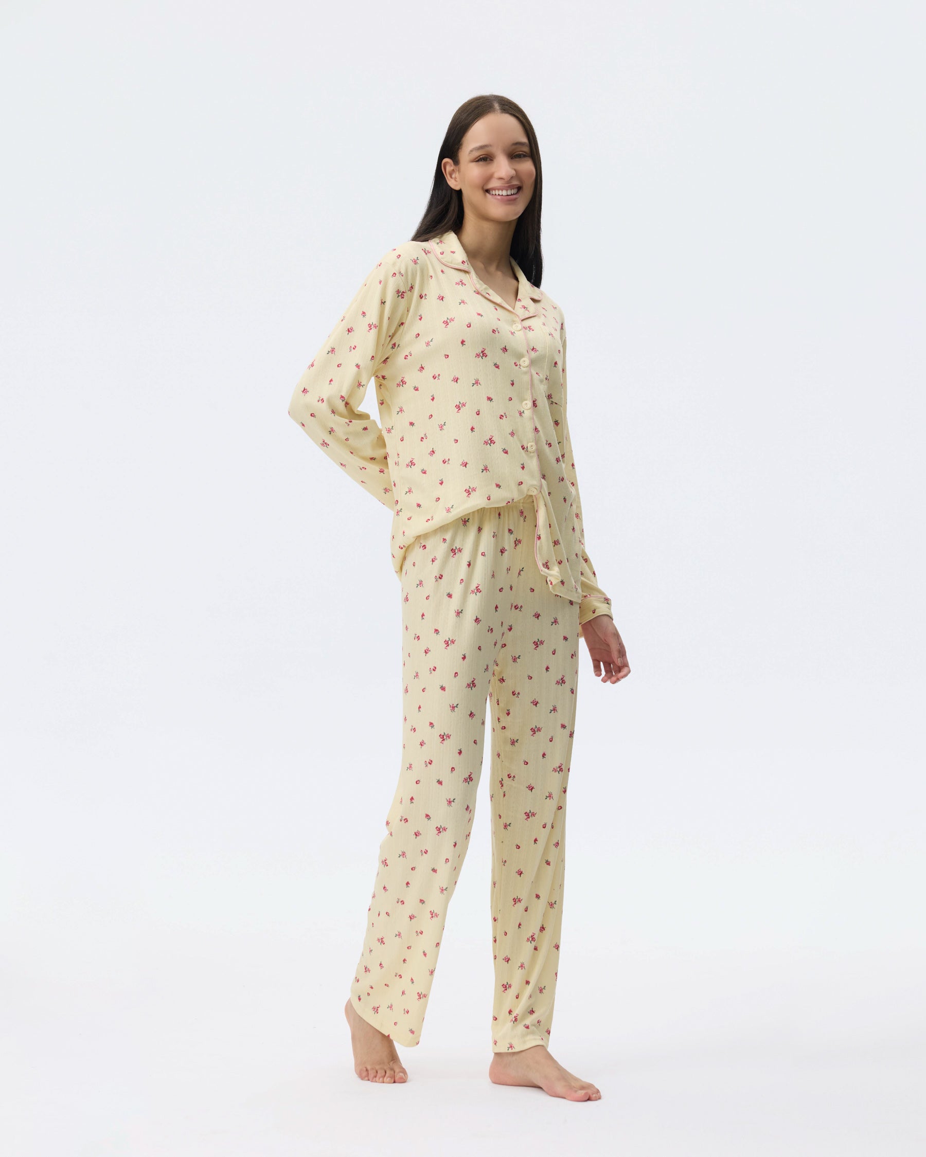 بيجامة نسائية - قطعتين (M-2XL)