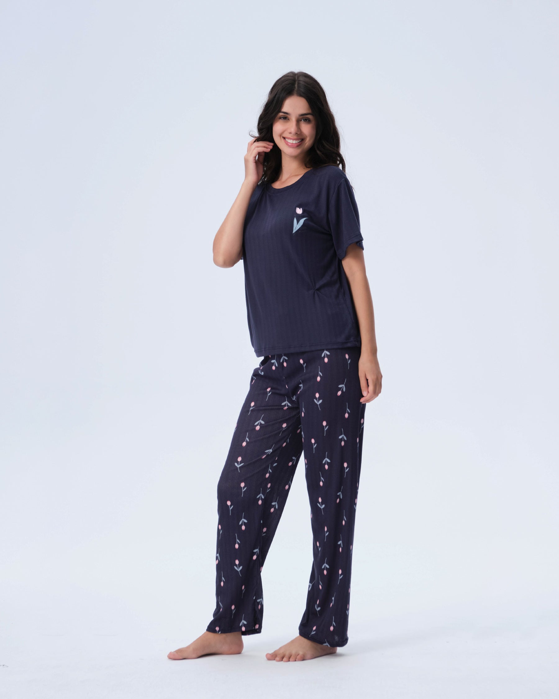 بيجامة نسائية - قطعتين (M-2XL)