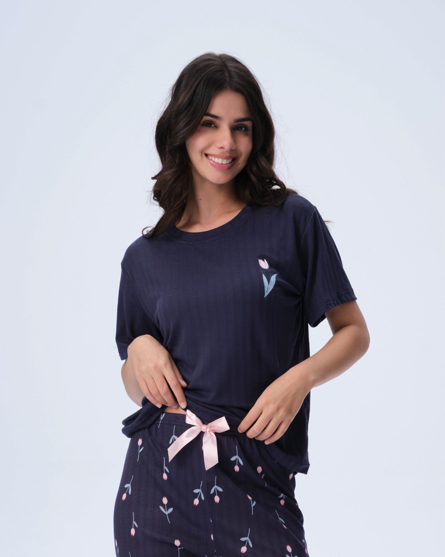 بيجامة نسائية - قطعتين (M-2XL)