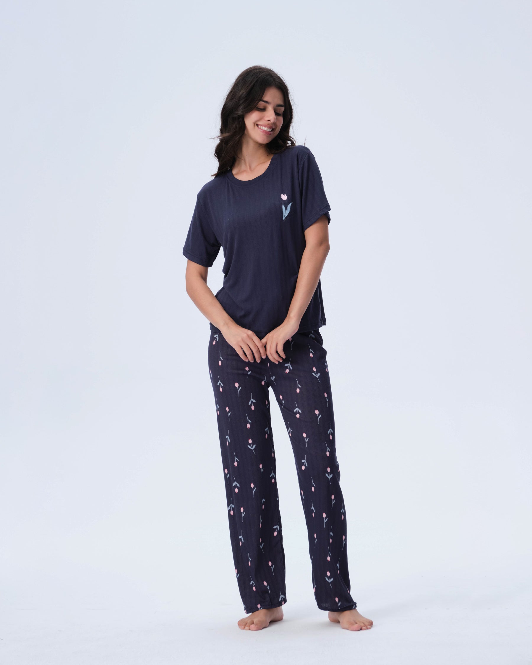 بيجامة نسائية - قطعتين (M-2XL)