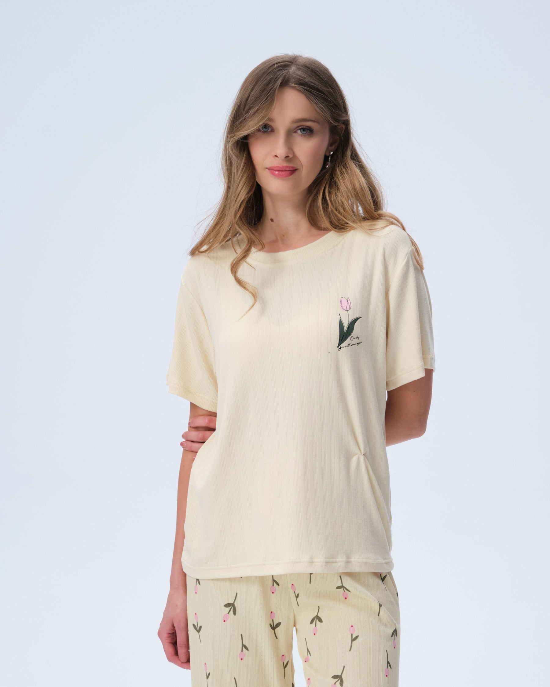 بيجامة نسائية - قطعتين (M-2XL)