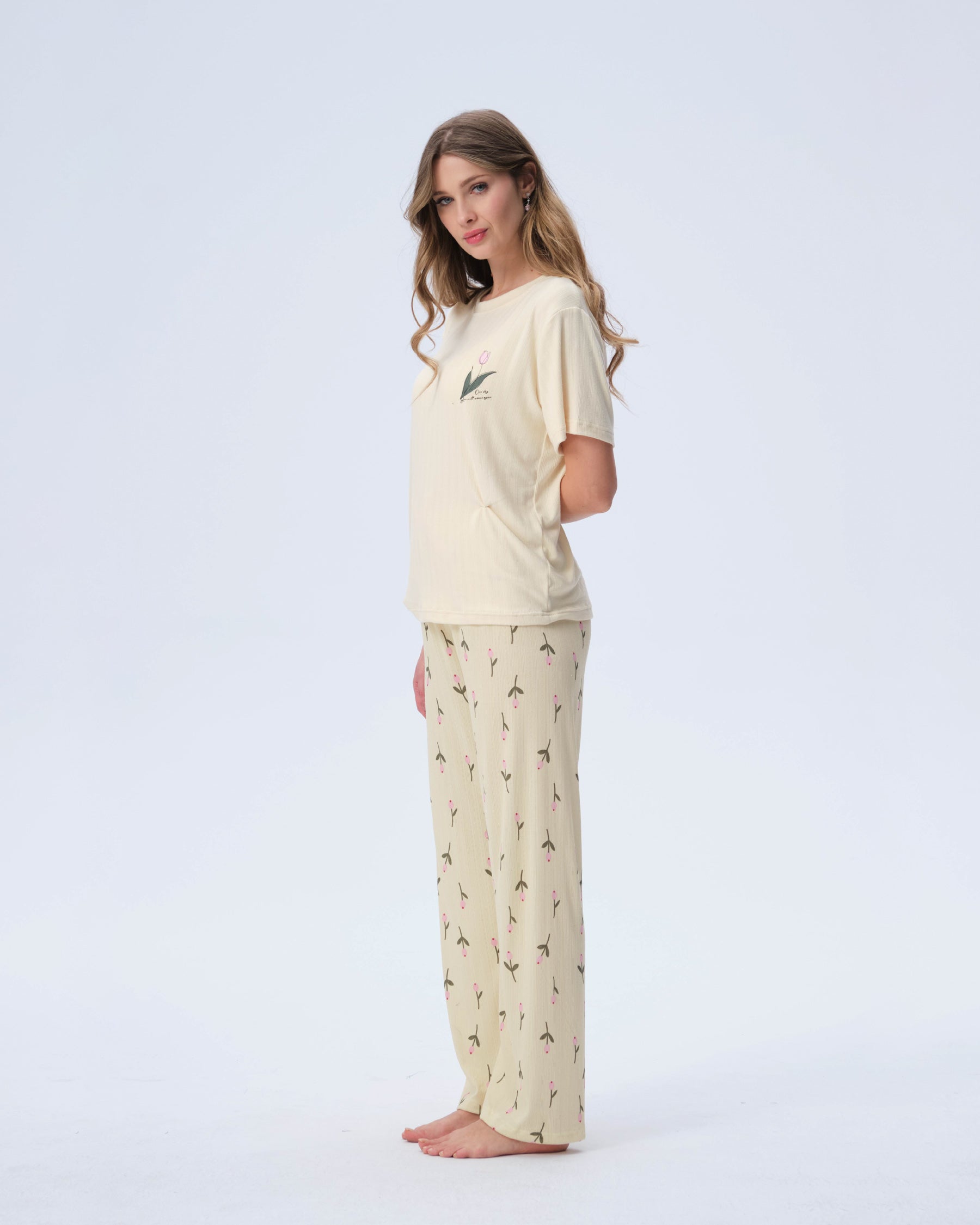بيجامة نسائية - قطعتين (M-2XL)