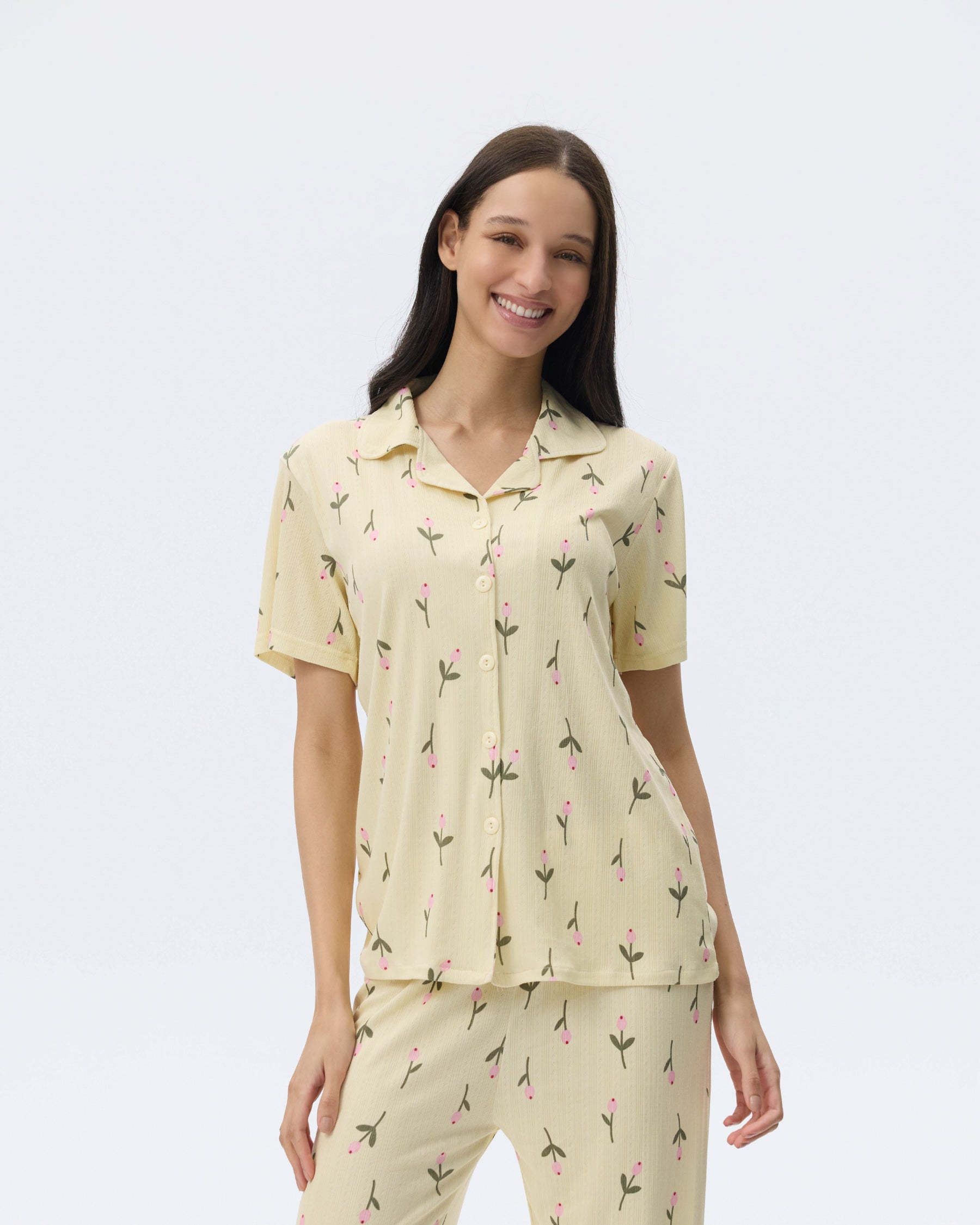بيجامة نسائية - قطعتين (M-2XL)