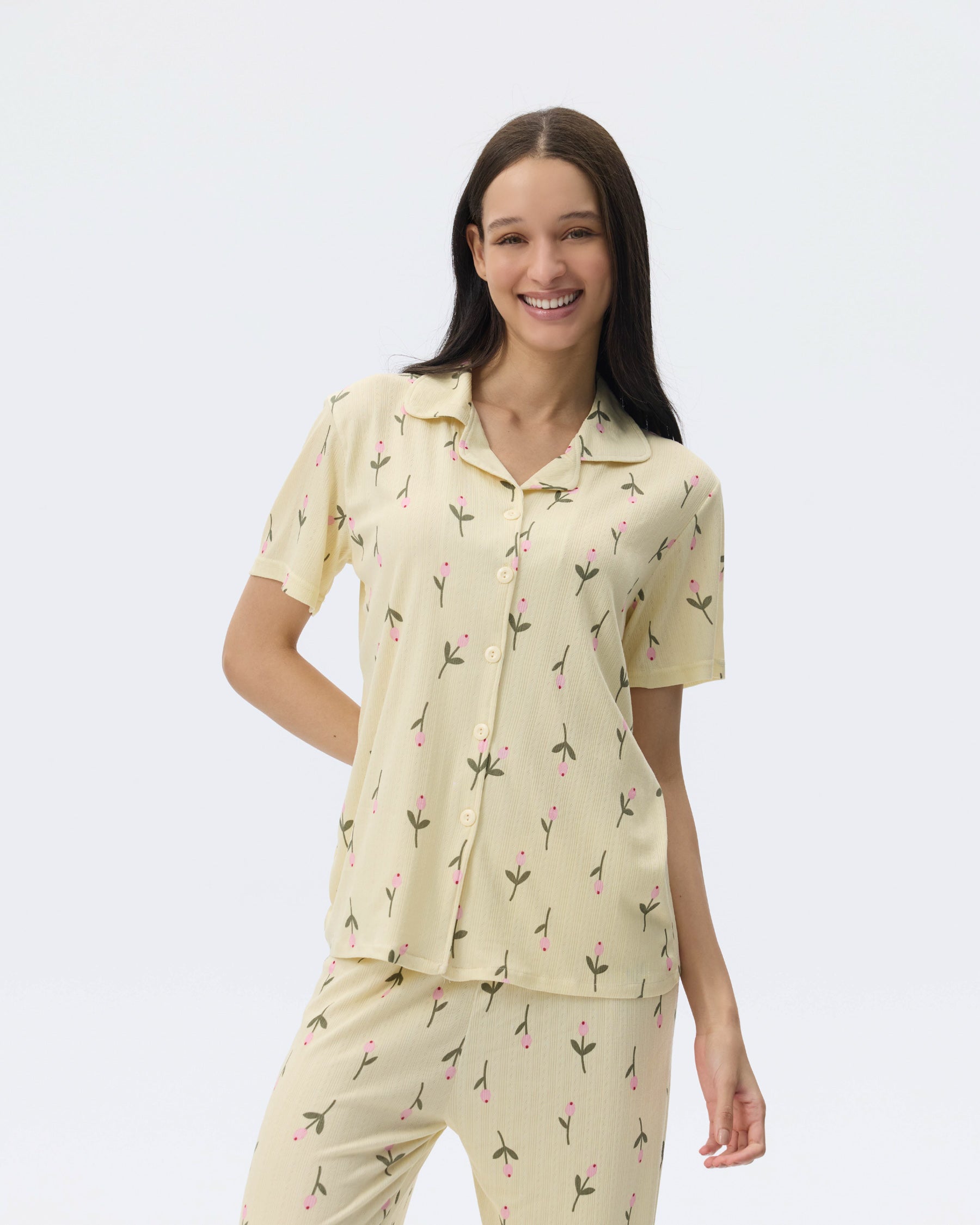 بيجامة نسائية - قطعتين (M-2XL)