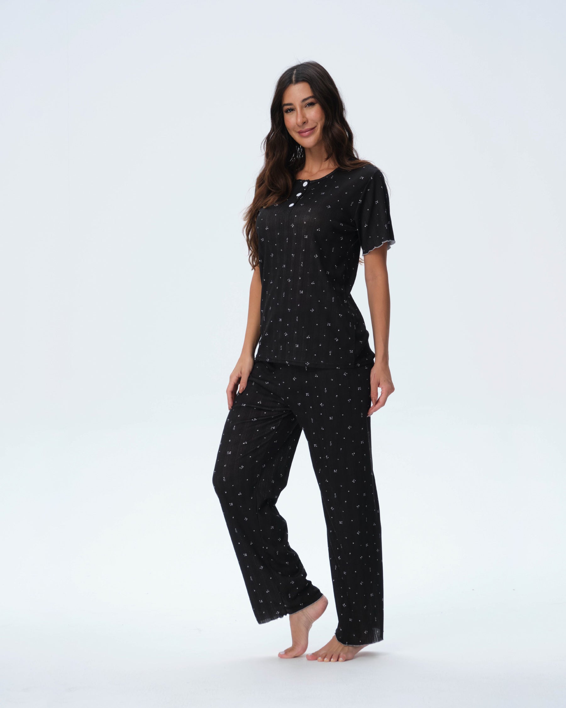 بيجامة نسائية - قطعتين (3XL-6XL)