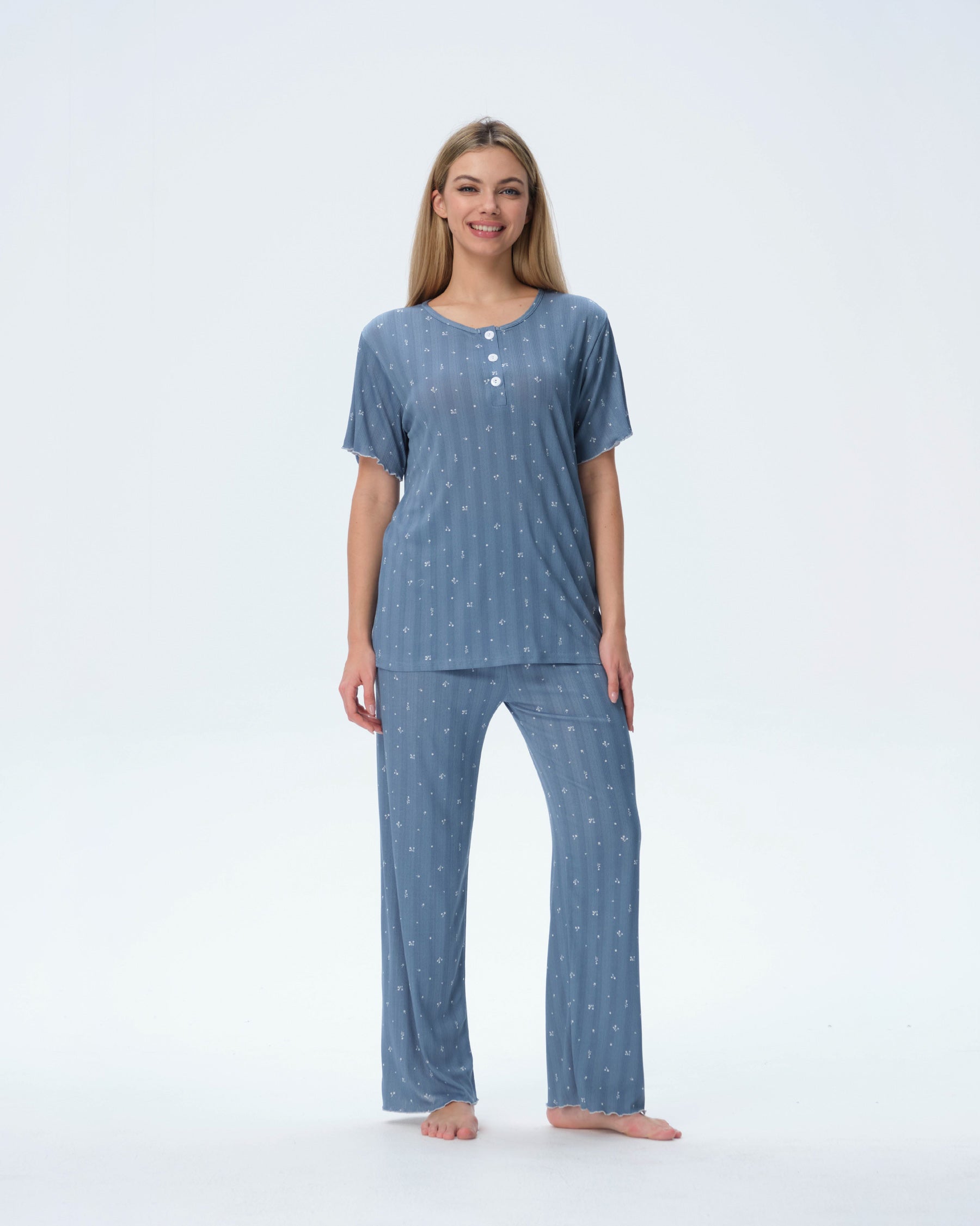 بيجامة نسائية - قطعتين (3XL-6XL)