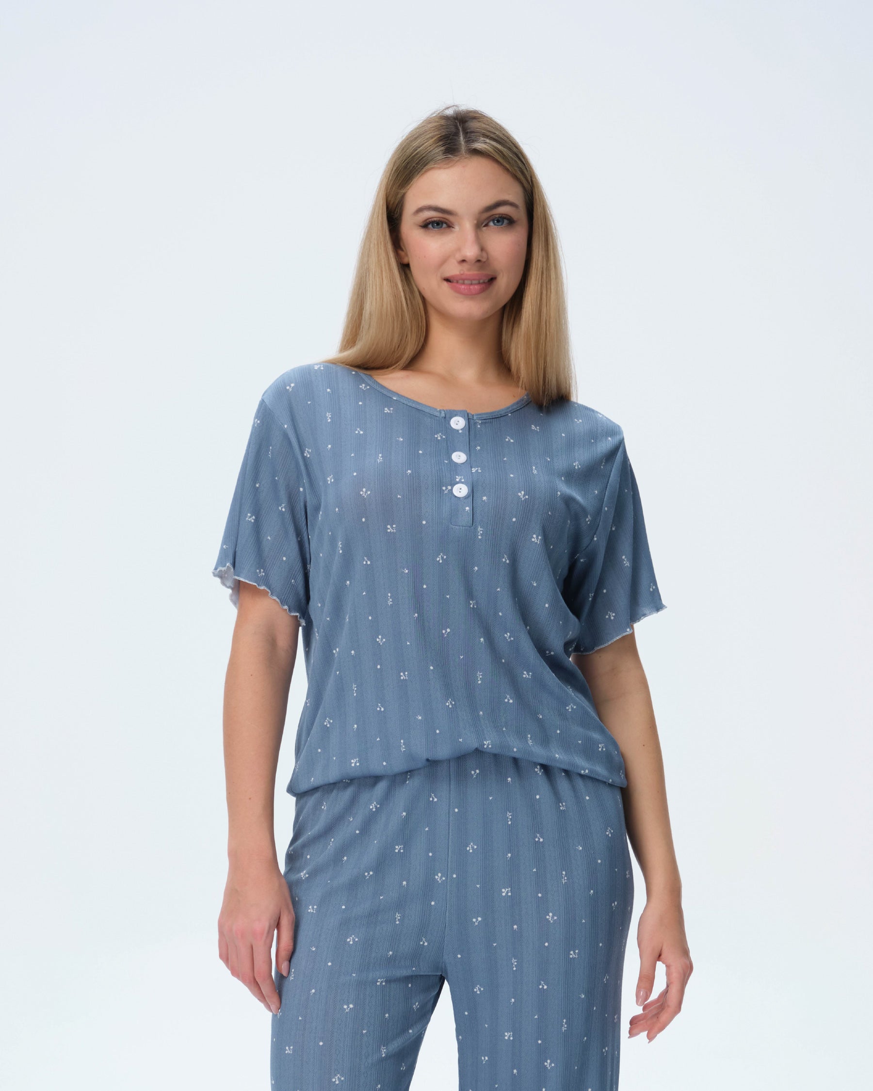 بيجامة نسائية - قطعتين (3XL-6XL)