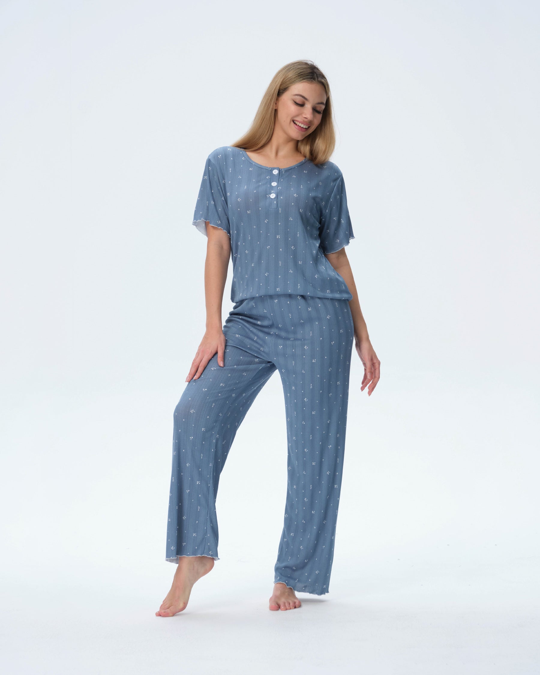بيجامة نسائية - قطعتين (3XL-6XL)