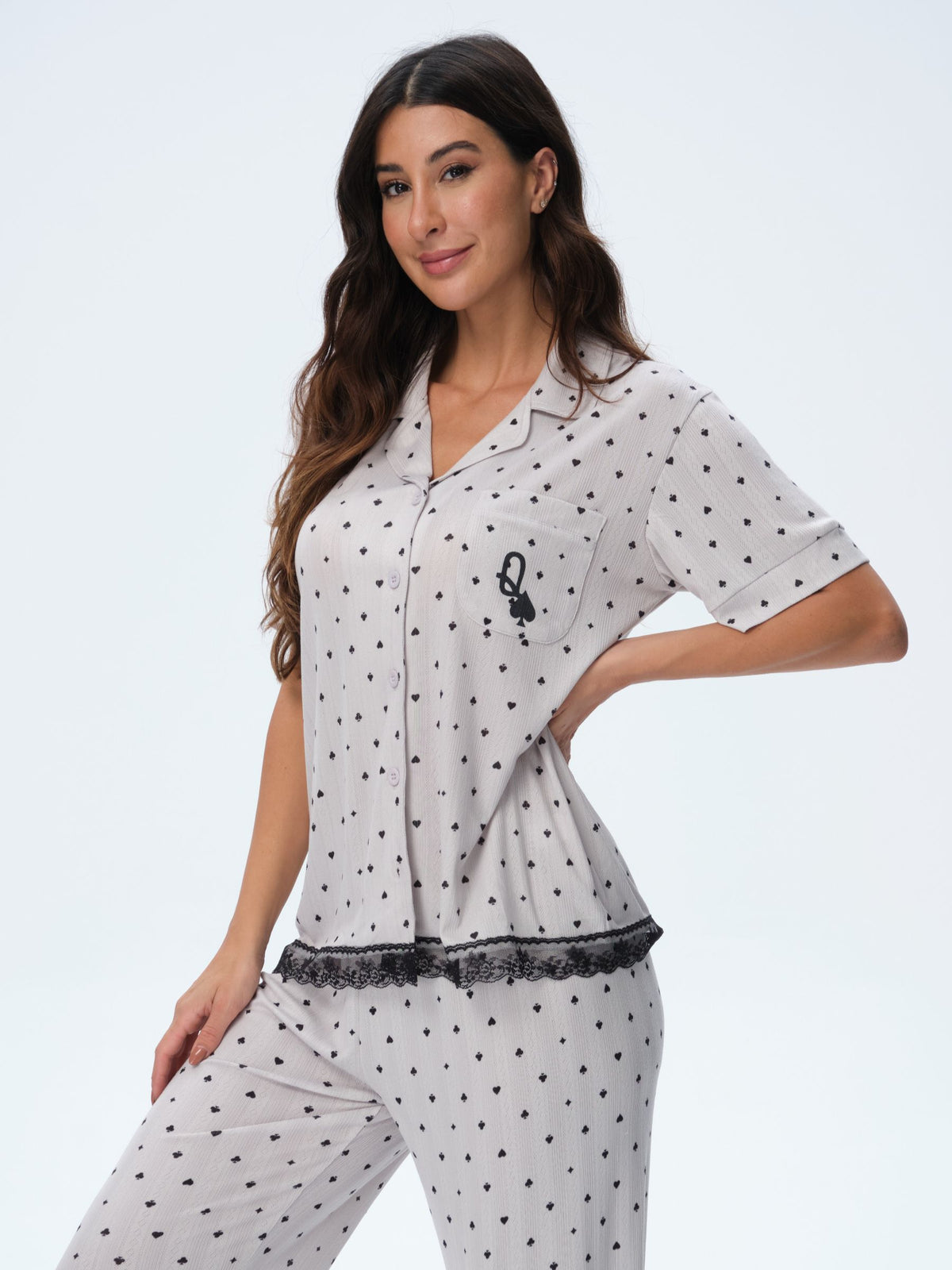 بيجامة نسائية - قطعتين (M-2XL)