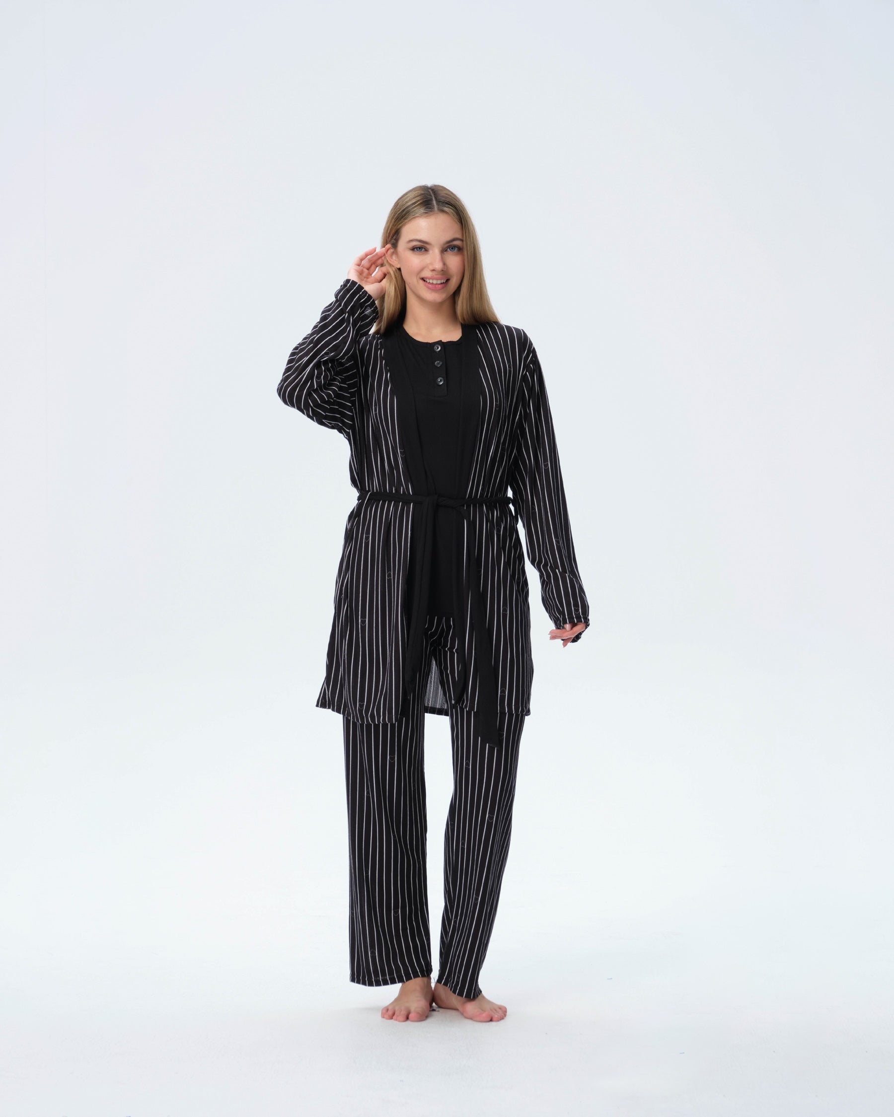 3 PCS/SET-WOMEN'S PAJAMAS (M-2XL)