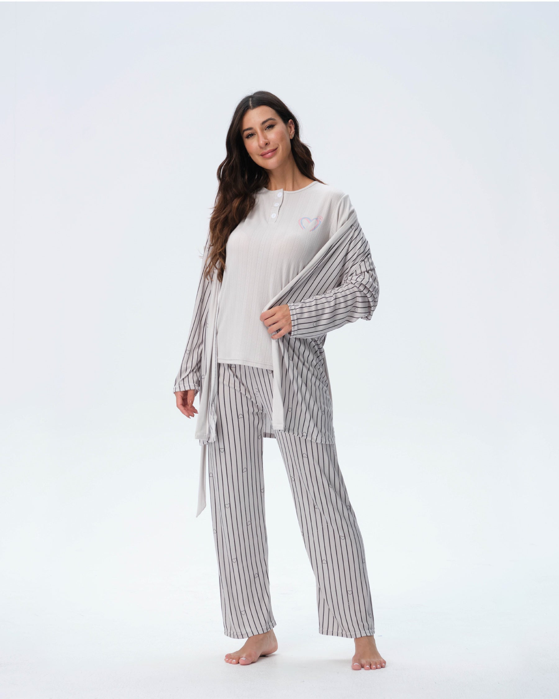 3 PCS/SET-WOMEN'S PAJAMAS (M-2XL)