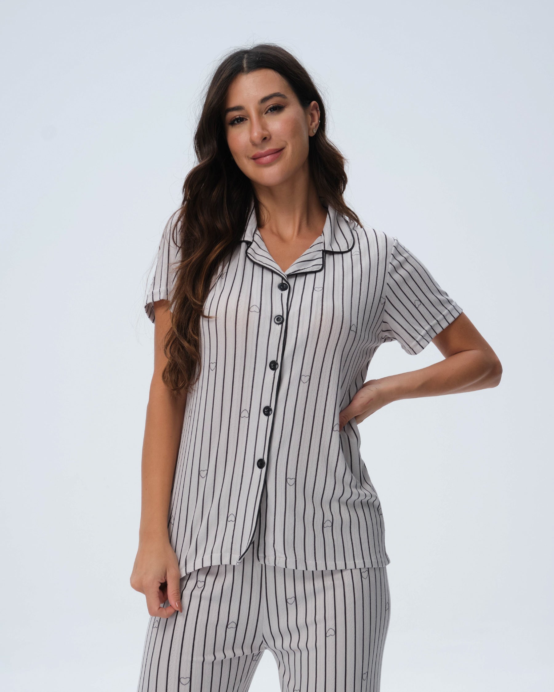 بيجامة نسائية - قطعتين (3XL-6XL)