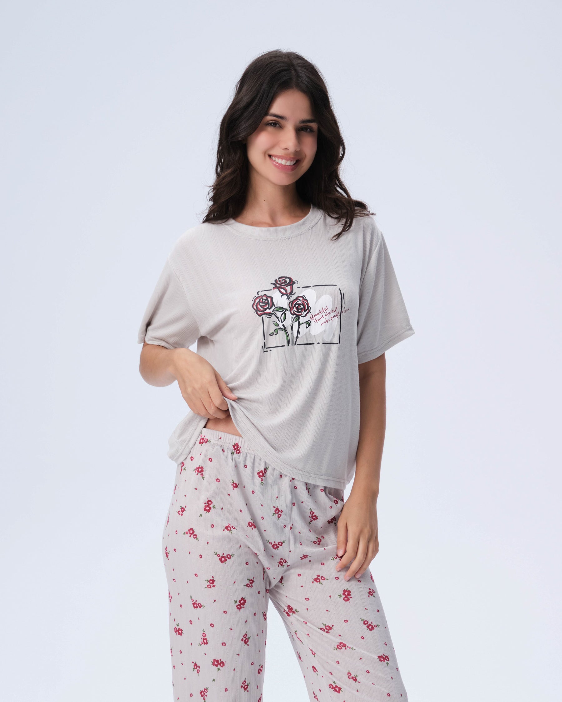 بيجامة نسائية - قطعتين (3XL-6XL)