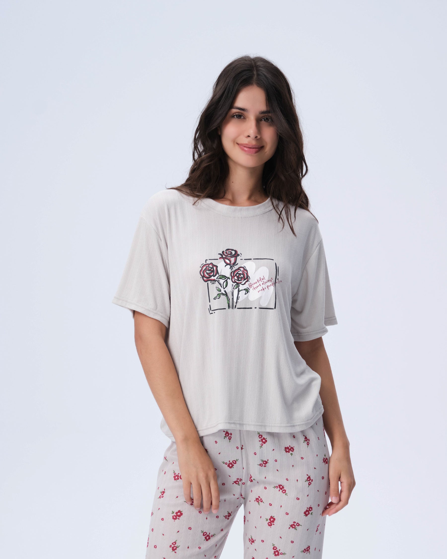 بيجامة نسائية - قطعتين (3XL-6XL)