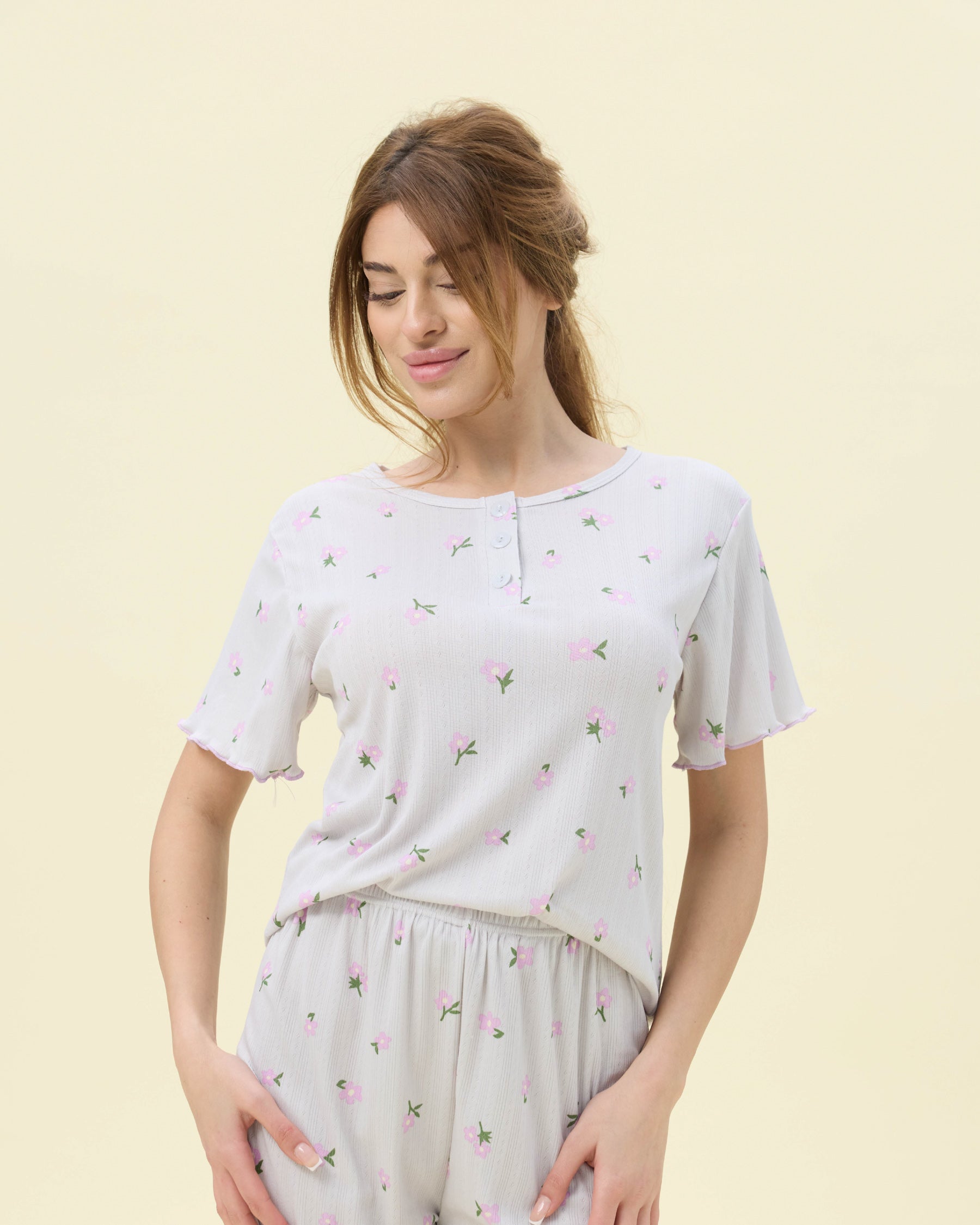بيجامة نسائية - قطعتين (3XL-6XL)