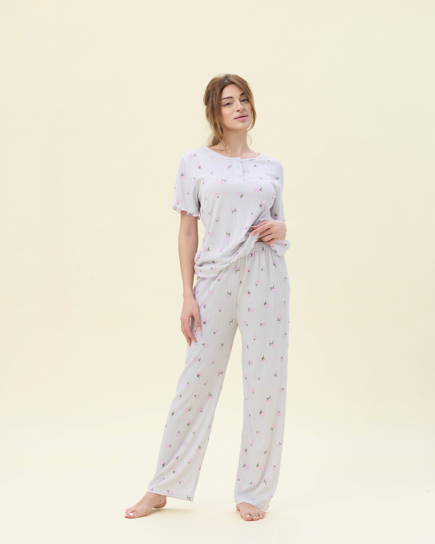 بيجامة نسائية - قطعتين (3XL-6XL)