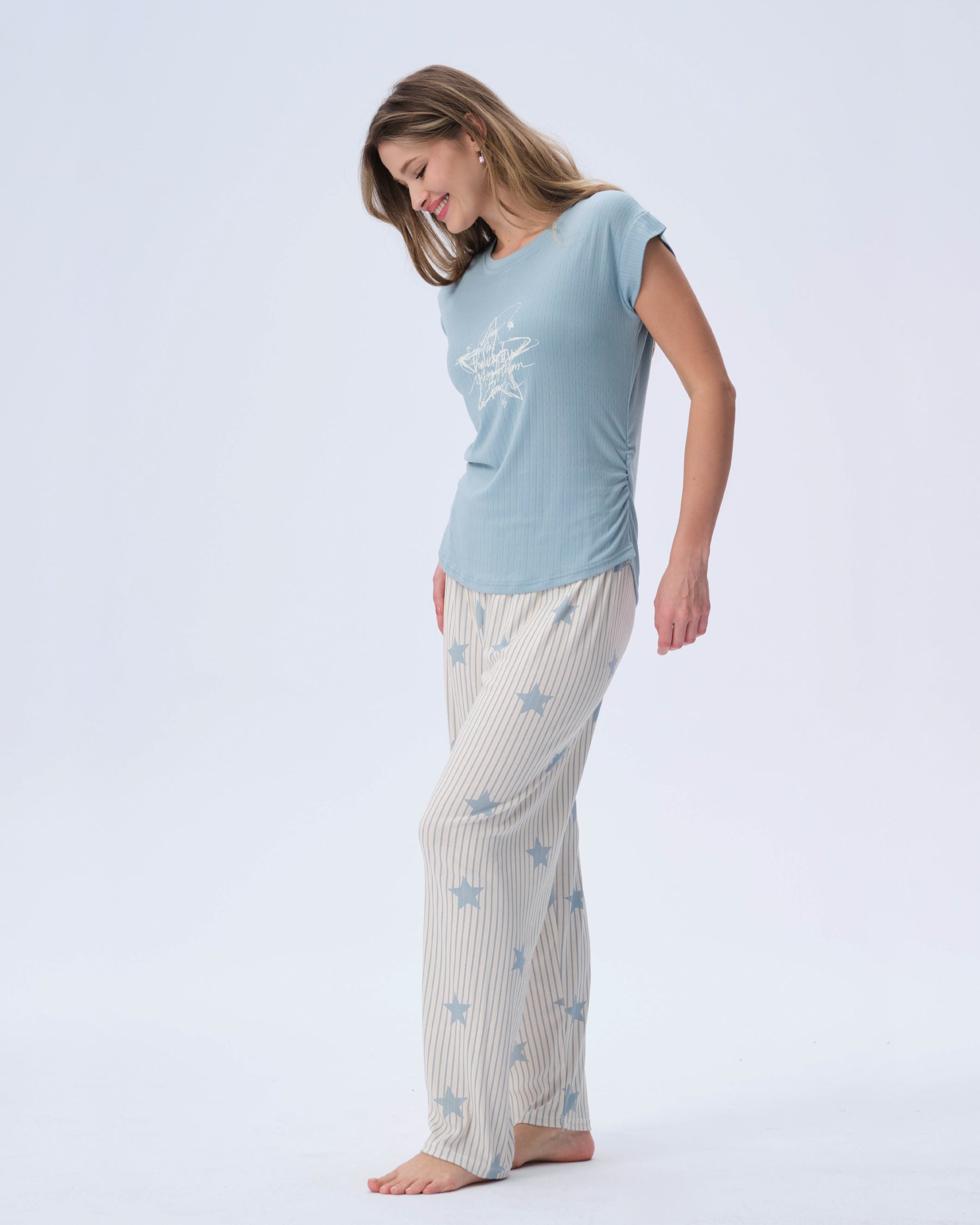 بيجامة نسائية - قطعتين (M-2XL)